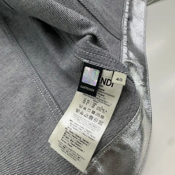 Fendi Fendi Reflective Denim Jacket -2507 Size US M / EU 48-50 / 2 - 6 Thumbnail