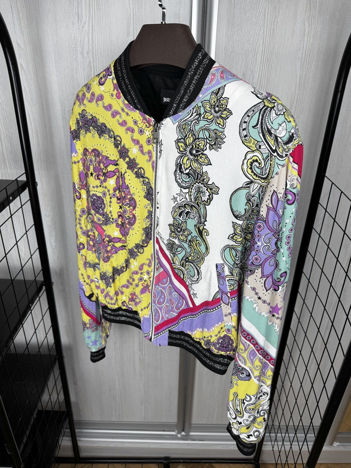 Just Cavalli Just Cavalli Multicoloured Paisley Viscose bomber jacket 44 Size M / US 6-8 / IT 42-44 - 6 Thumbnail