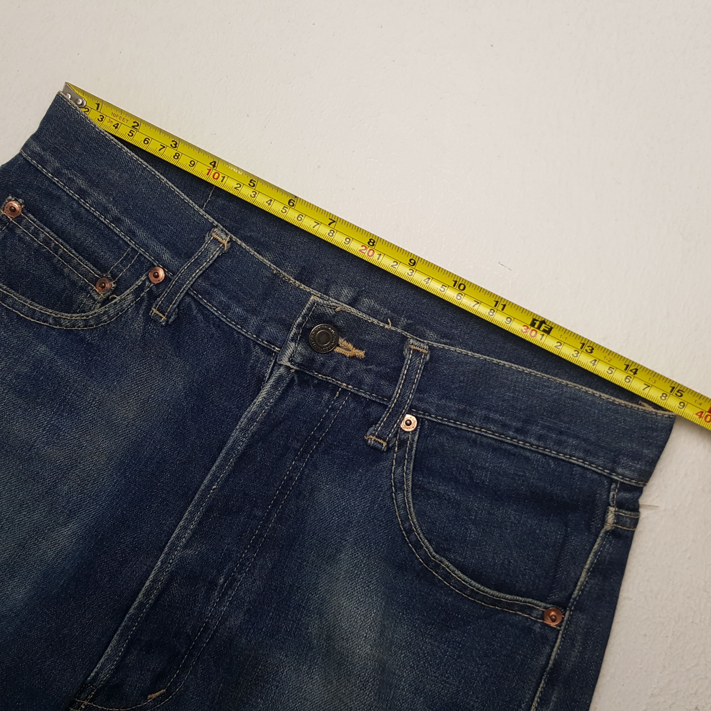 Evisu × Japanese Brand × Vintage Vintage Evisu Japanese Brand Daicock Custom Art Denim Jeans Size US 30 / EU 46 - 9 Thumbnail