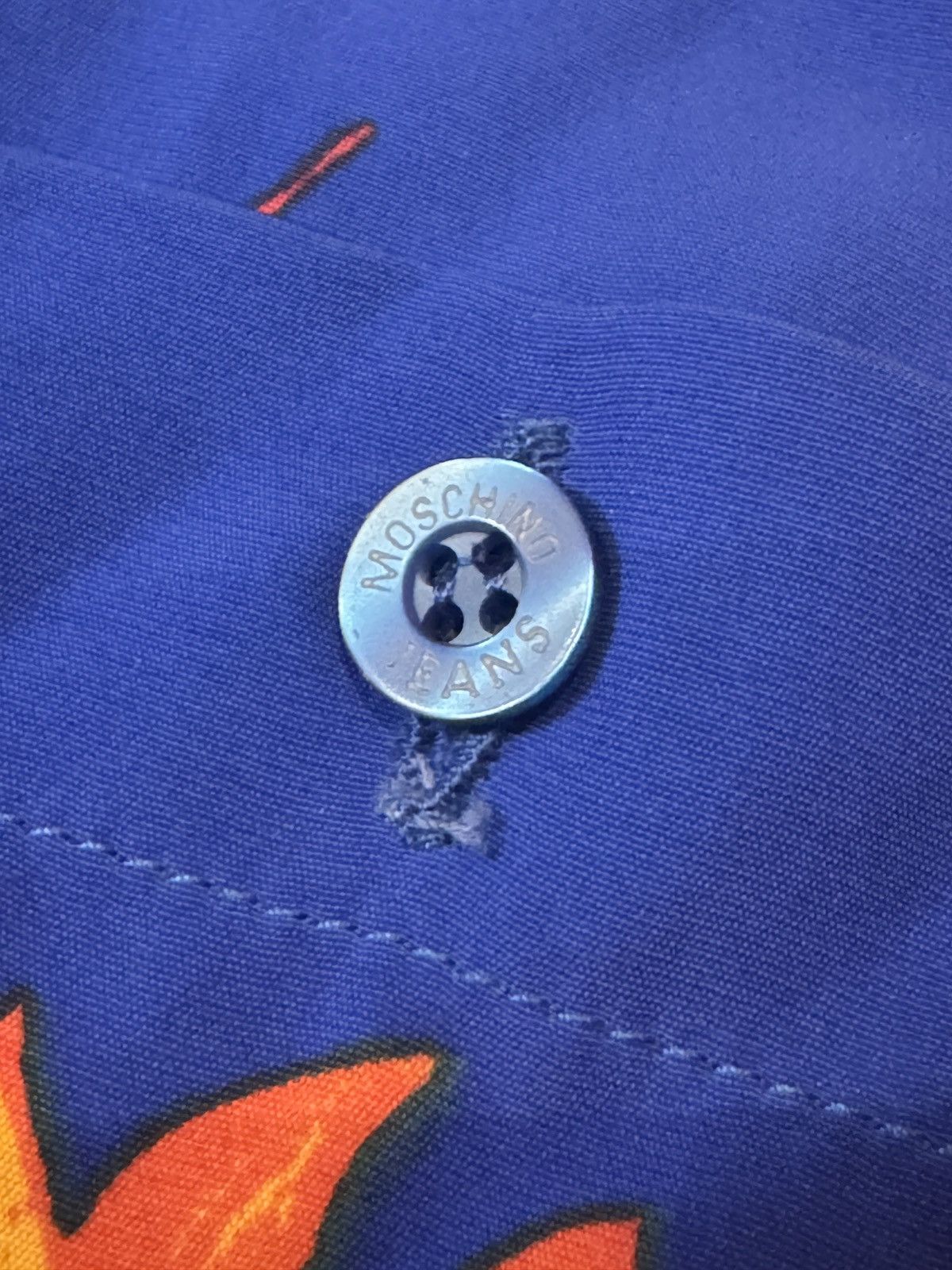 Moschino 1990’s Vintage Moschino Smiley Rave Face and Sun Pattern Short Sleeves Size US M / EU 48-50 / 2 - 4 Thumbnail