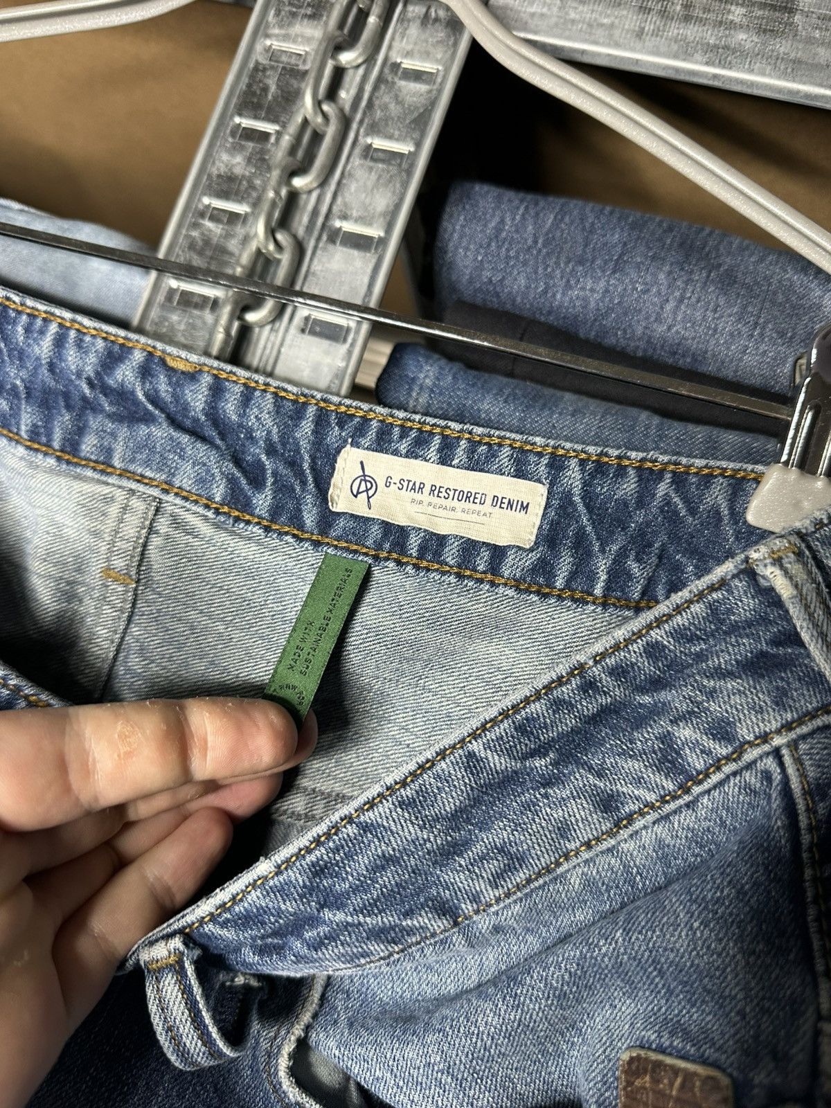 G-Star G-Star Raw Restored Denim Jeans Distressed Mens W34 L34 Size US 34 / EU 50 - 12 Thumbnail