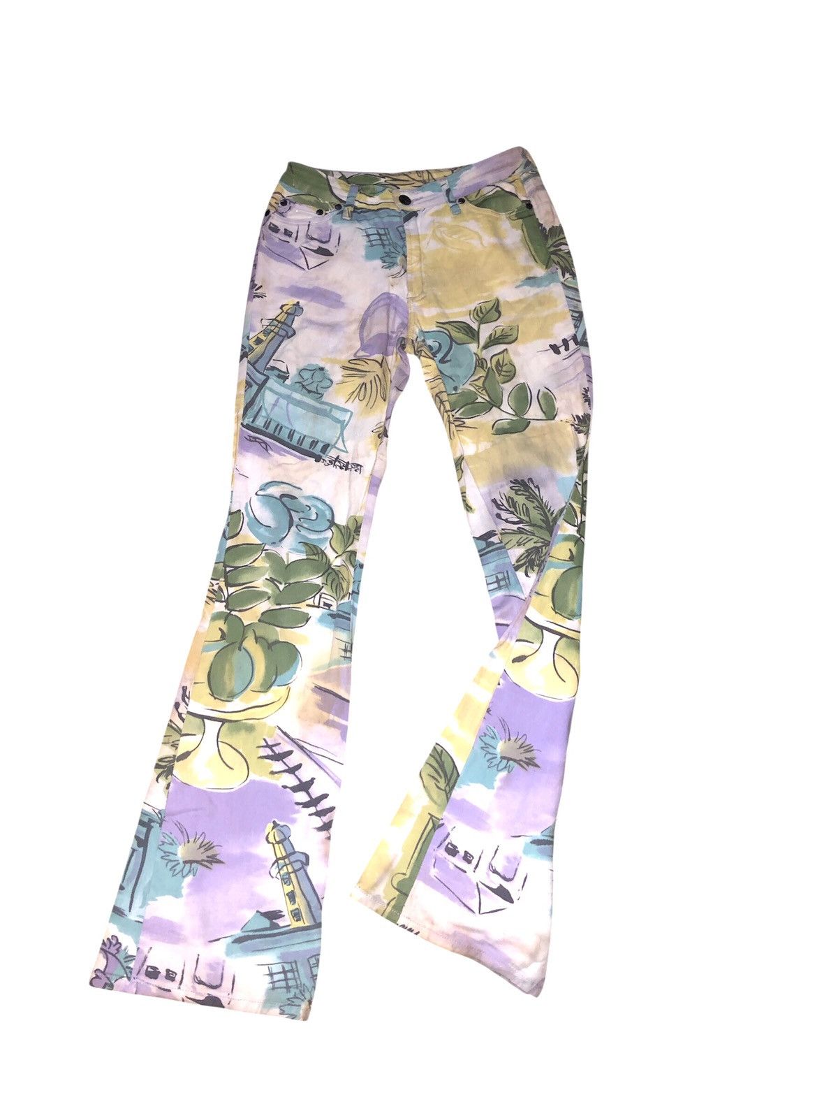 Designer × Japanese Brand × Jean Paul Gaultier ANNE ELISABETH DENIN JEANS FULL PRINT Size 28" / US 6 / IT 42 - 5 Thumbnail