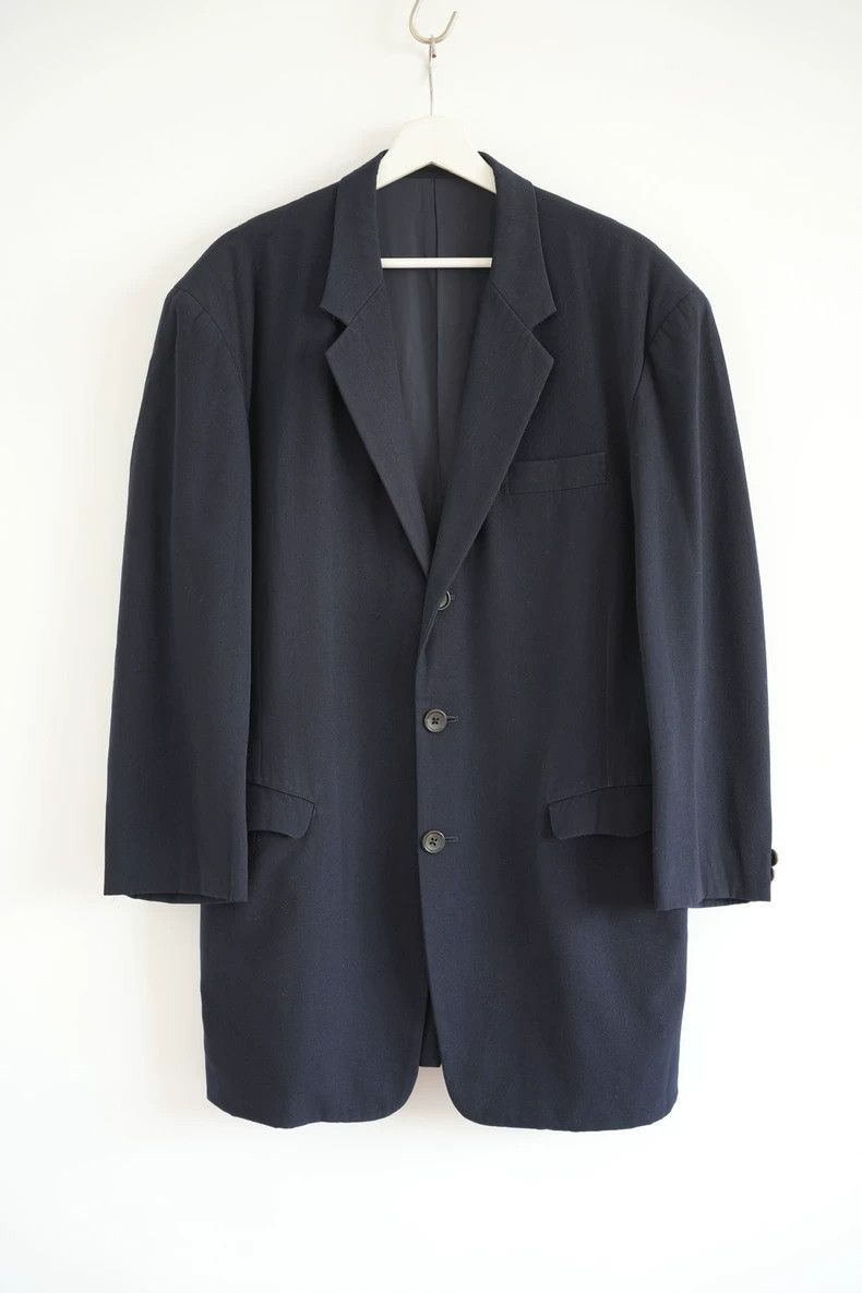 Yohji Yamamoto Yohji Yamamoto size m 87aw special-shaped pocket cover lon Size 36R - 1 Thumbnail