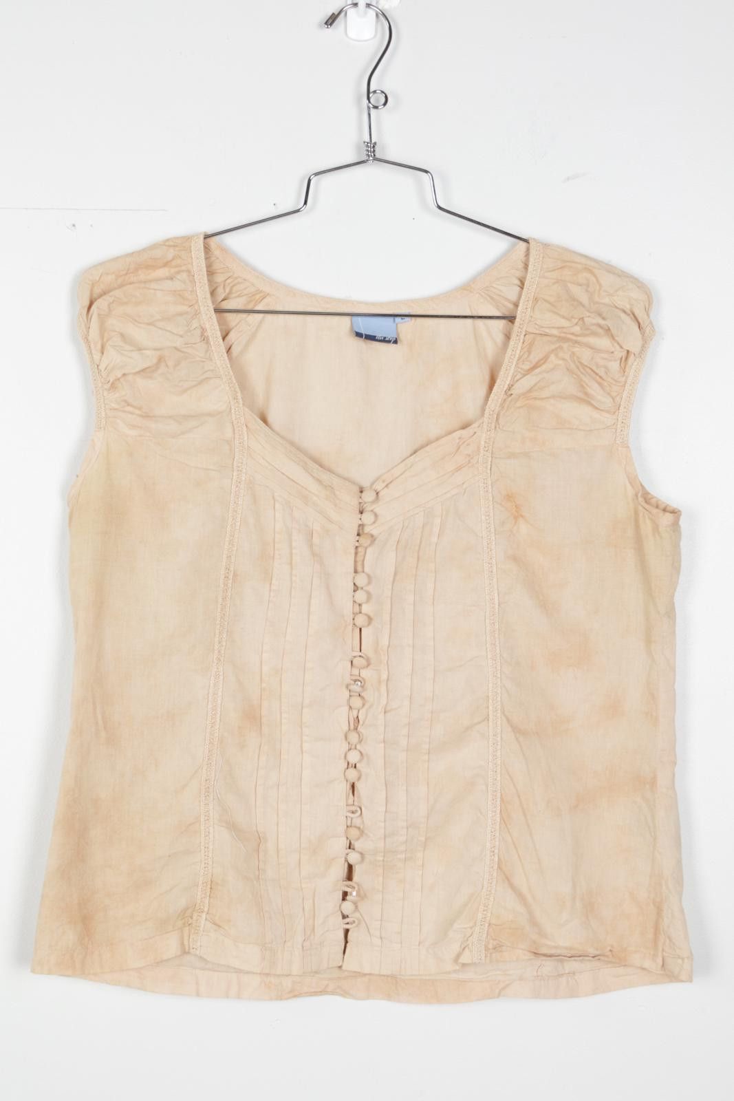 Other 00's Blu Stop Buttoned Tank Top Size L / US 10 / IT 46 - 1 Thumbnail