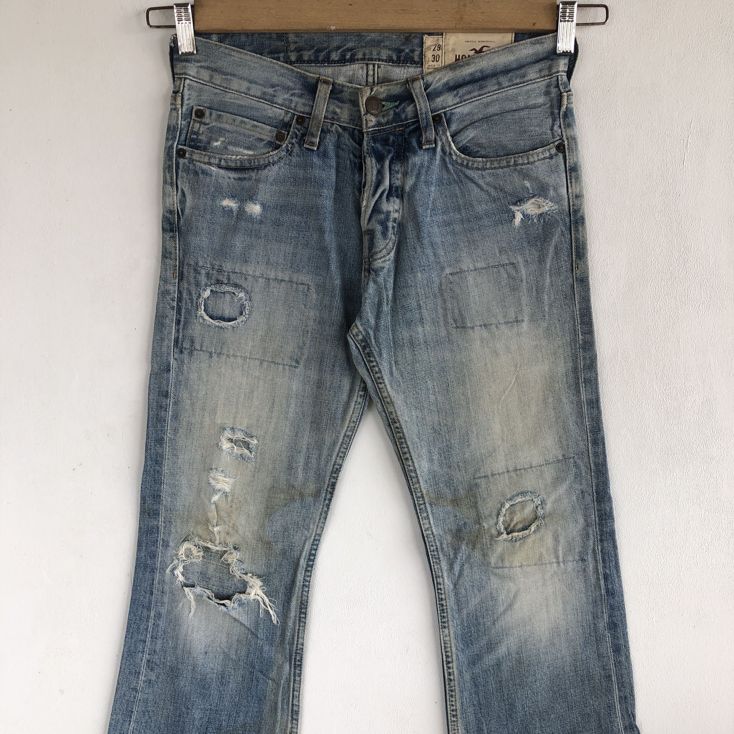 Japanese Brand × Jean Vintage Japanese Wide Leg Jeans Flare Boot Cut Baggy Denim Size 28" / US 6 / IT 42 - 3 Thumbnail