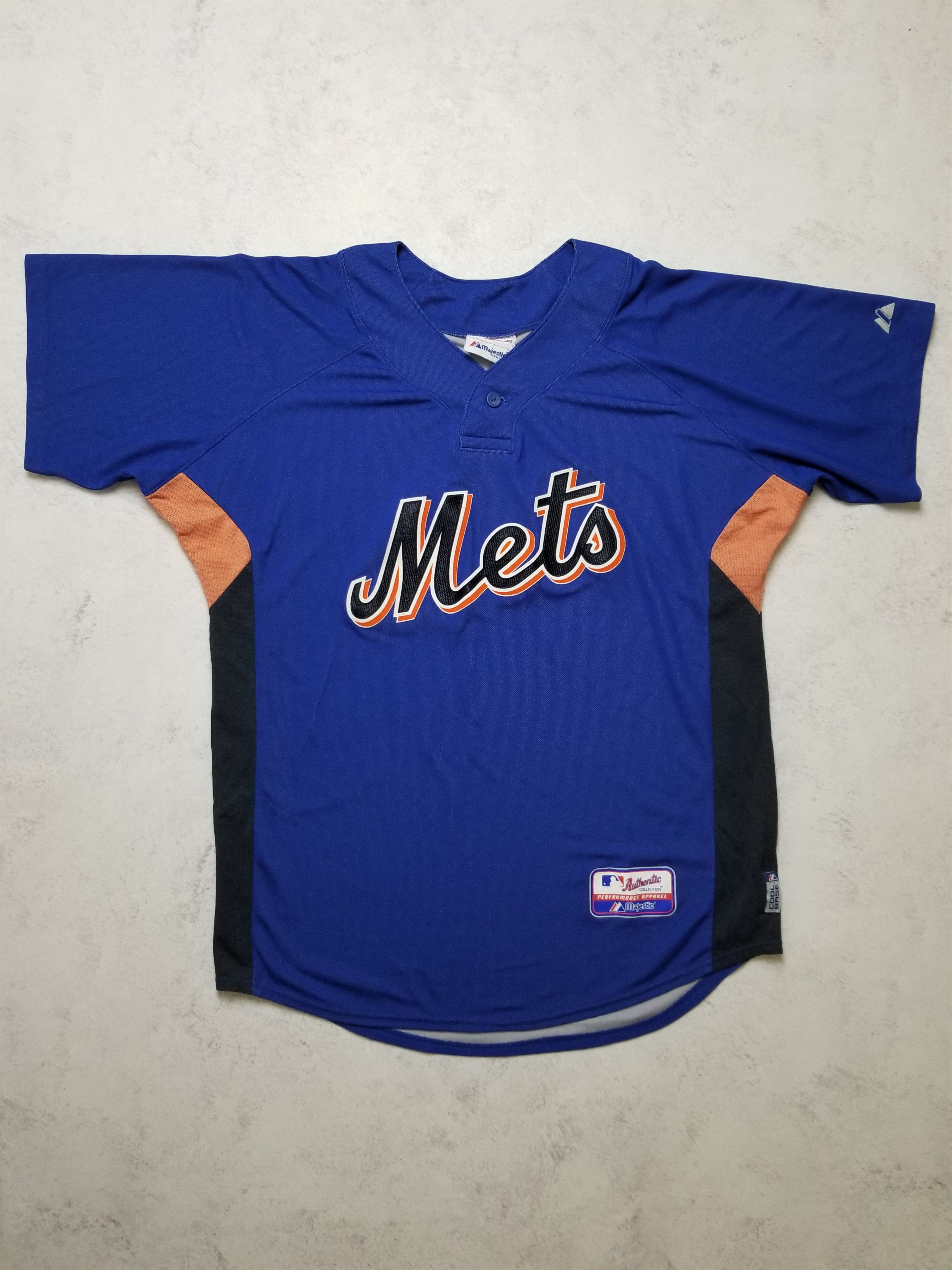 Majestic New York Mets Majestic Cool Base Blue Orange Jersey Size US M / EU 48-50 / 2 - 1 Thumbnail
