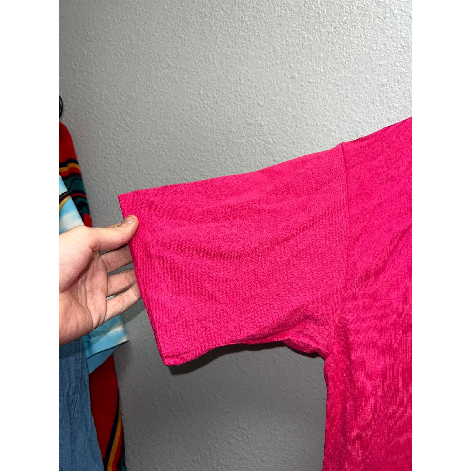 Jerzees 90s Vintage Jerzees Bright Pink Blank Shirt Tee 50/50 VTG M Size US M / EU 48-50 / 2 - 4 Thumbnail
