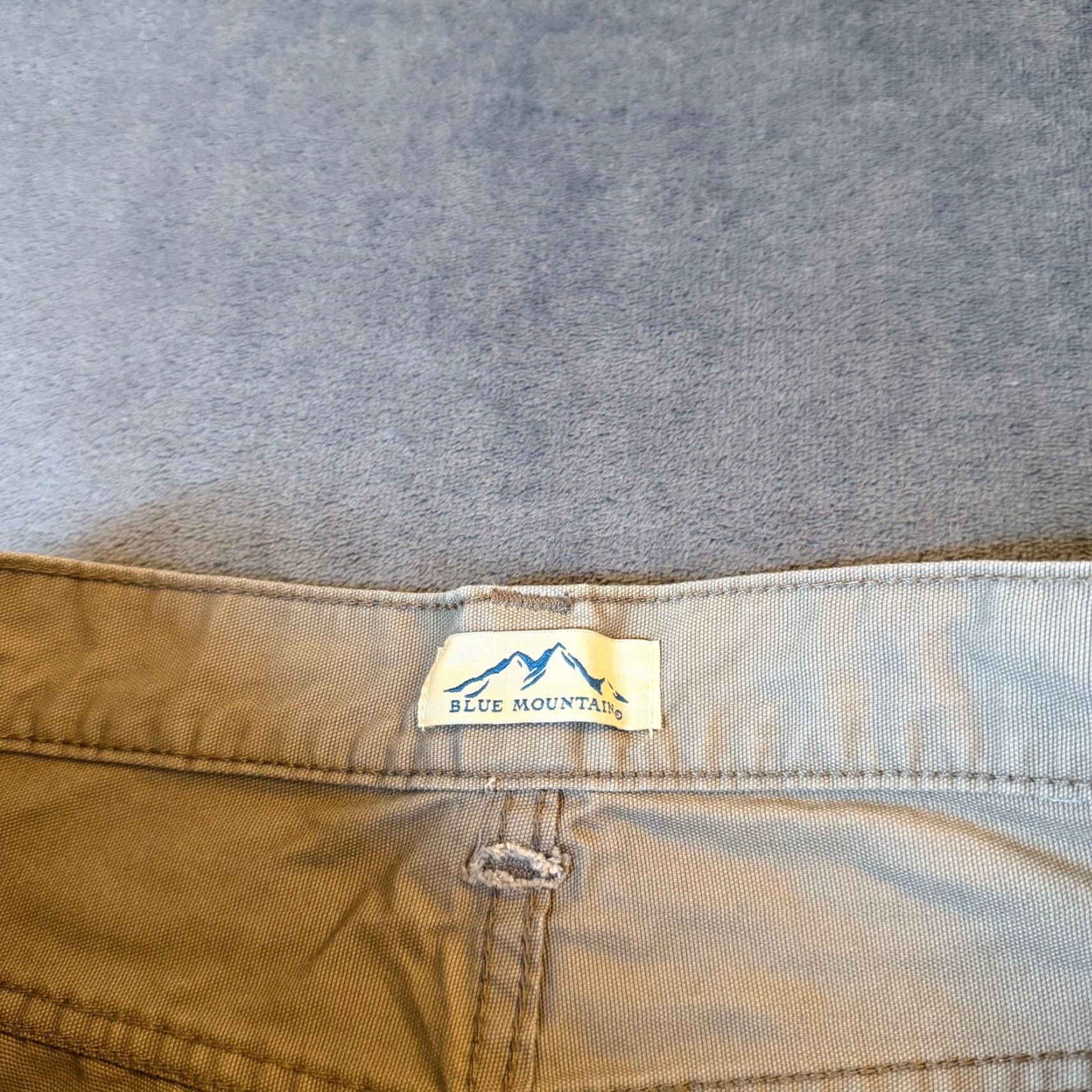 The Mountain Blue Mountain Carpenter Pants Mens 34x32 Tan Canvas Utility Work Straight Fit Size US 34 / EU 50 - 3 Thumbnail
