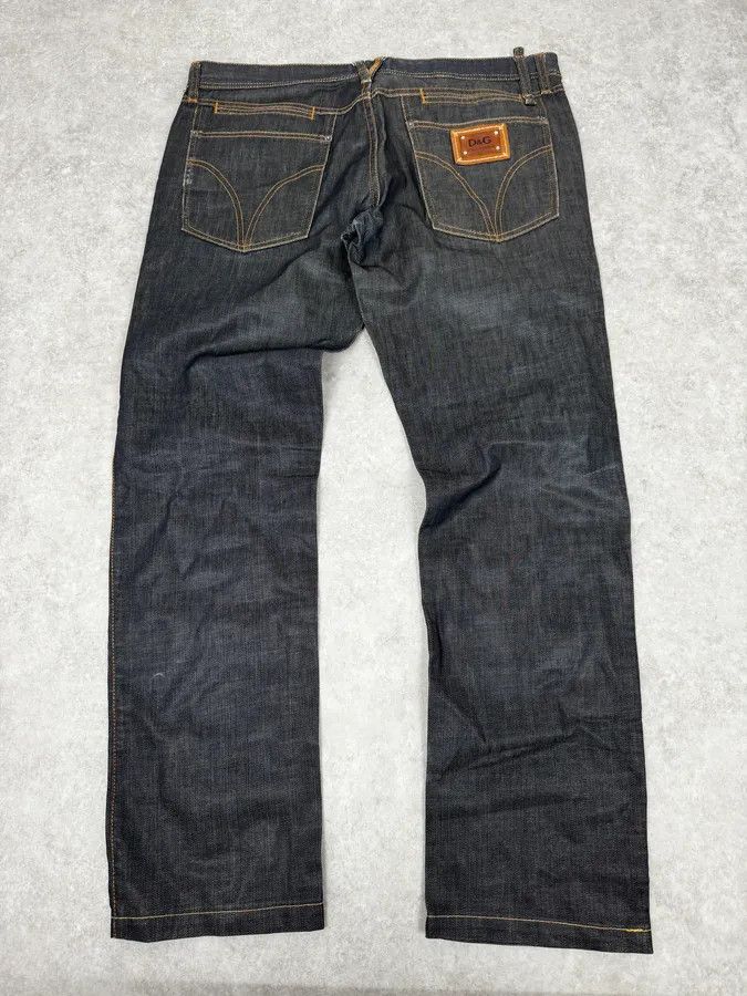 Dolce & Gabbana 2000s Dolce & Gabbana Navy Brut Large Denim Jeans Size US 34 / EU 50 - 5 Thumbnail