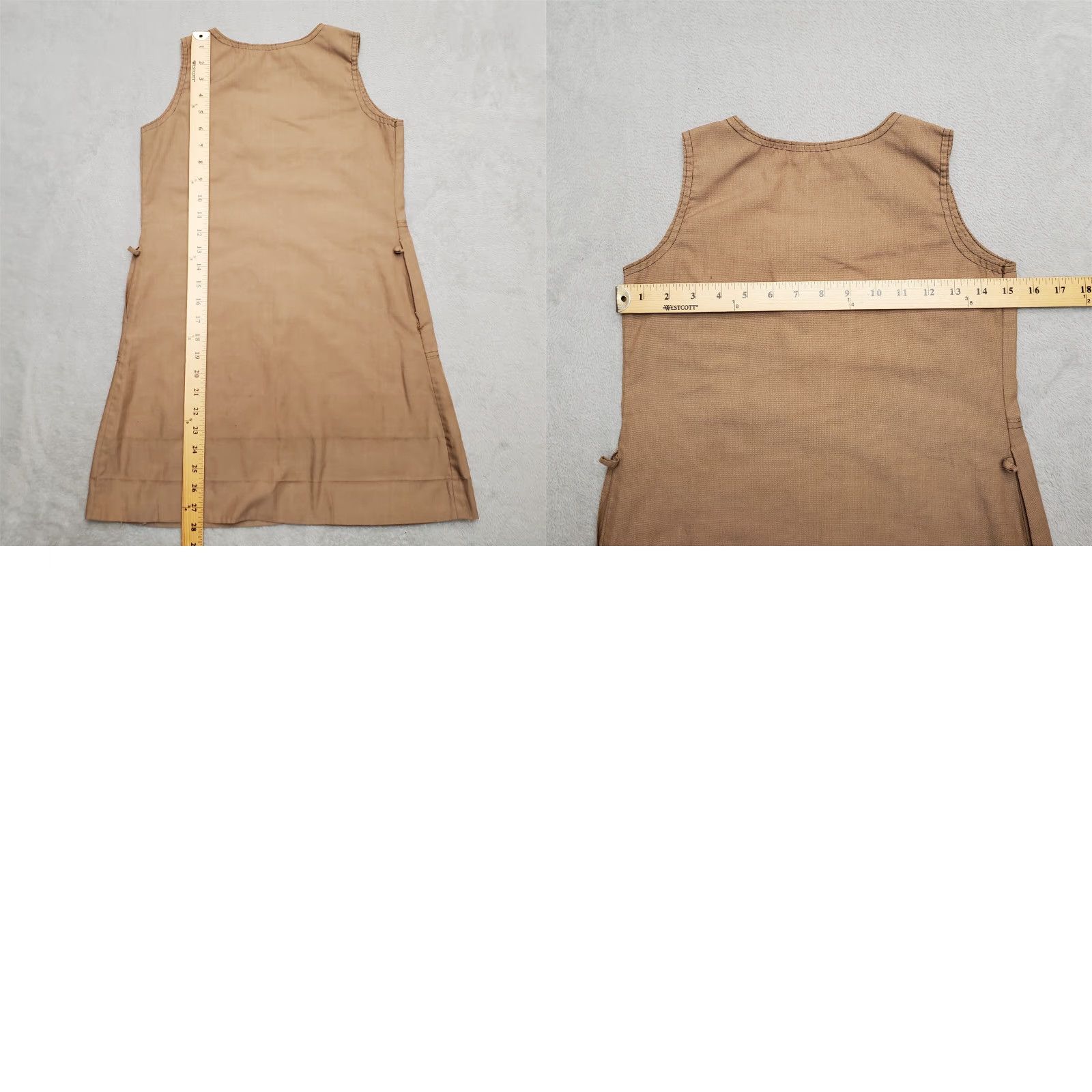 Vintage VINTAGE Girls Scouts Dress Womens 10 Brown Sleeveless Dacron Blend Official Shirt Tank Dress 90s Womens Size L / US 10 / IT 46 - 8 Thumbnail