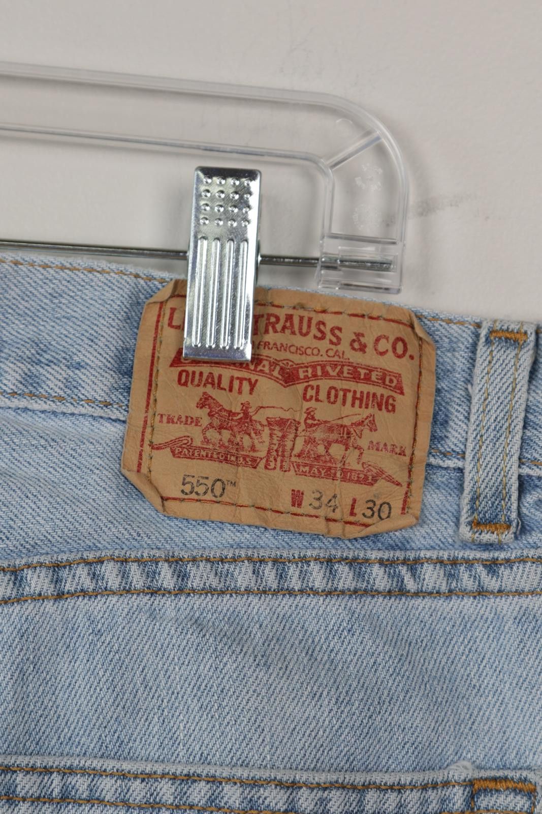 Levi's 90's Levi's 550 Mud Wash Relaxed Fit Jeans Size US 32 / EU 48 - 5 Thumbnail
