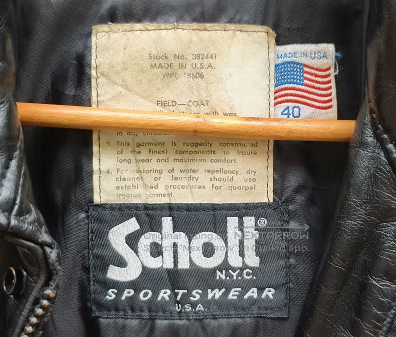 Schott Schott M65 leather jacket Size US L / EU 52-54 / 3 - 4 Thumbnail