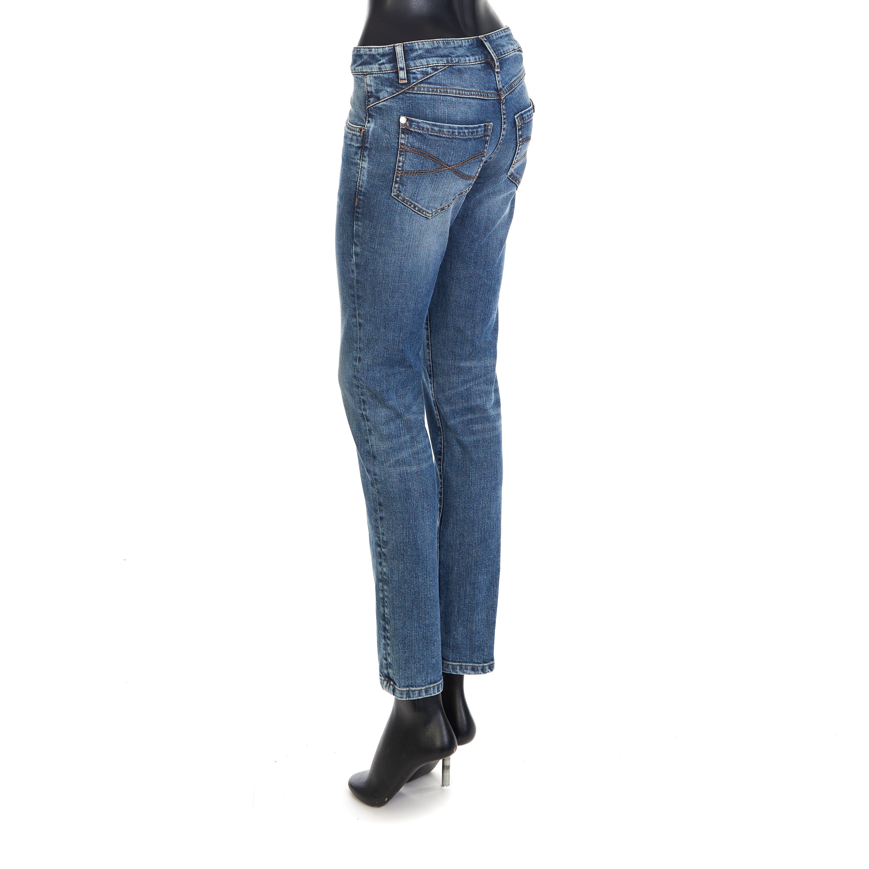 Brunello Cucinelli Blue Comfort Denim Five- Pocket Trousers Size 30" / US 8 / IT 44 - 3 Thumbnail