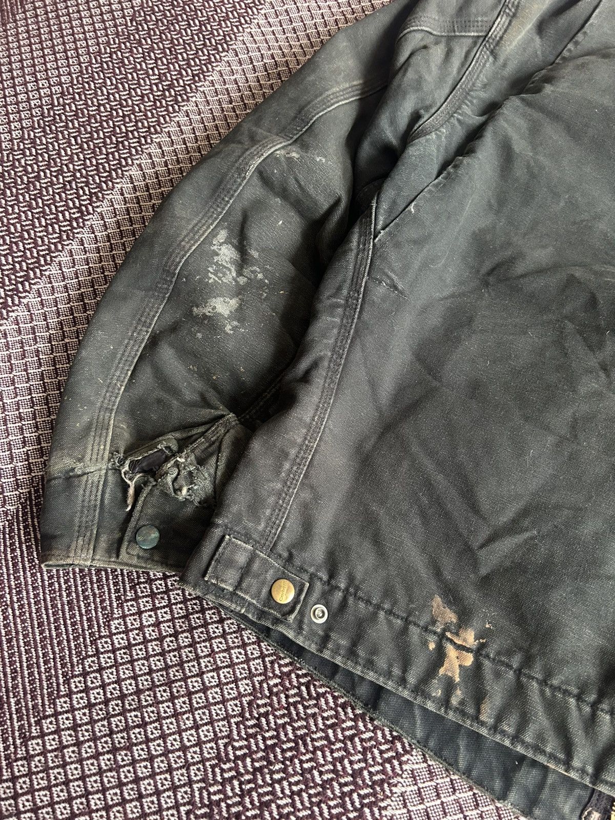 Carhartt Vintage Carhartt Detroit Jacket Workwear Distressed Size XL Size US XL / EU 56 / 4 - 19 Thumbnail