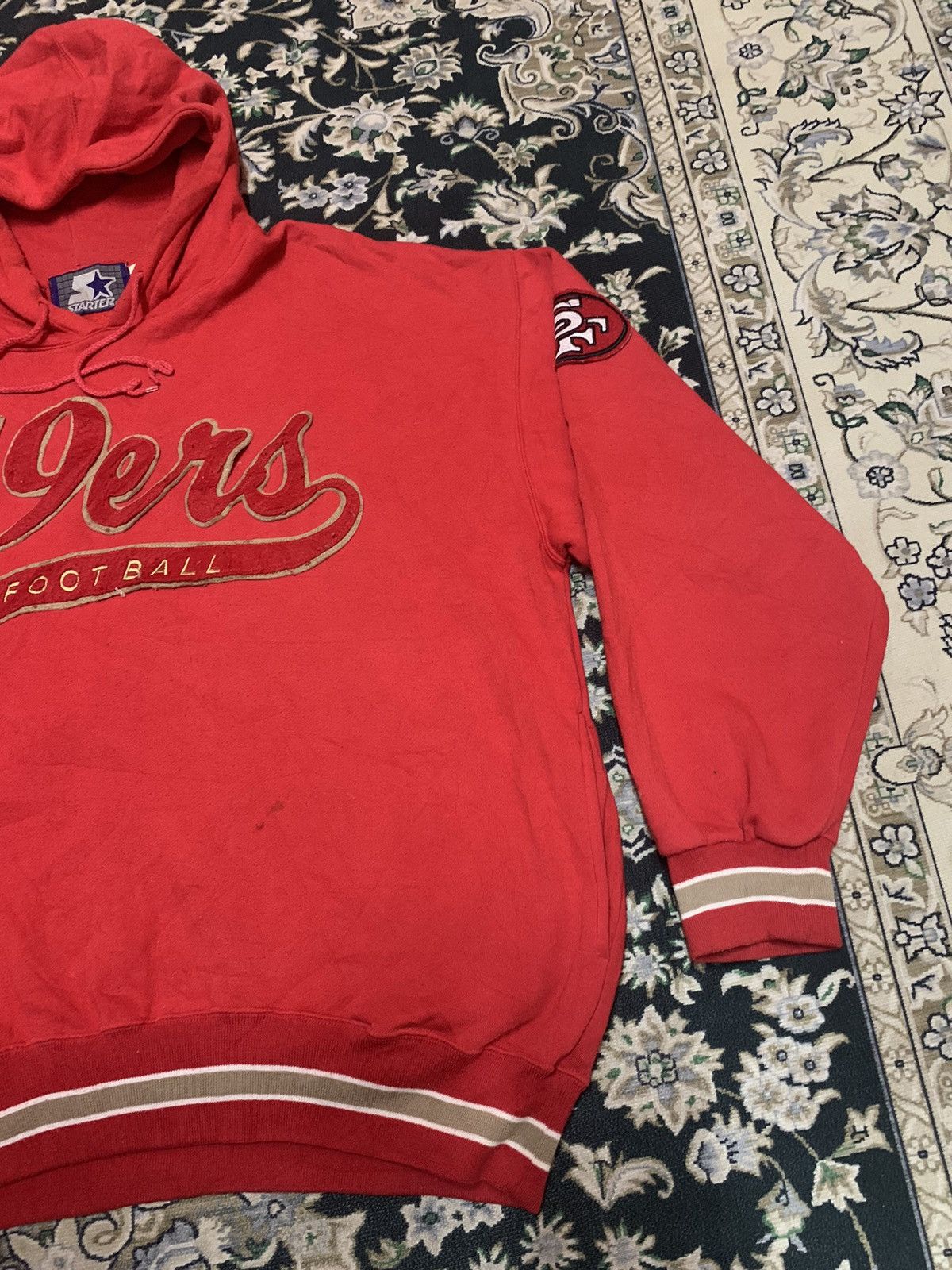 NFL 90s STARTER X SAN FRANCISCO 49ERS HOODIE Size US L / EU 52-54 / 3 - 4 Thumbnail