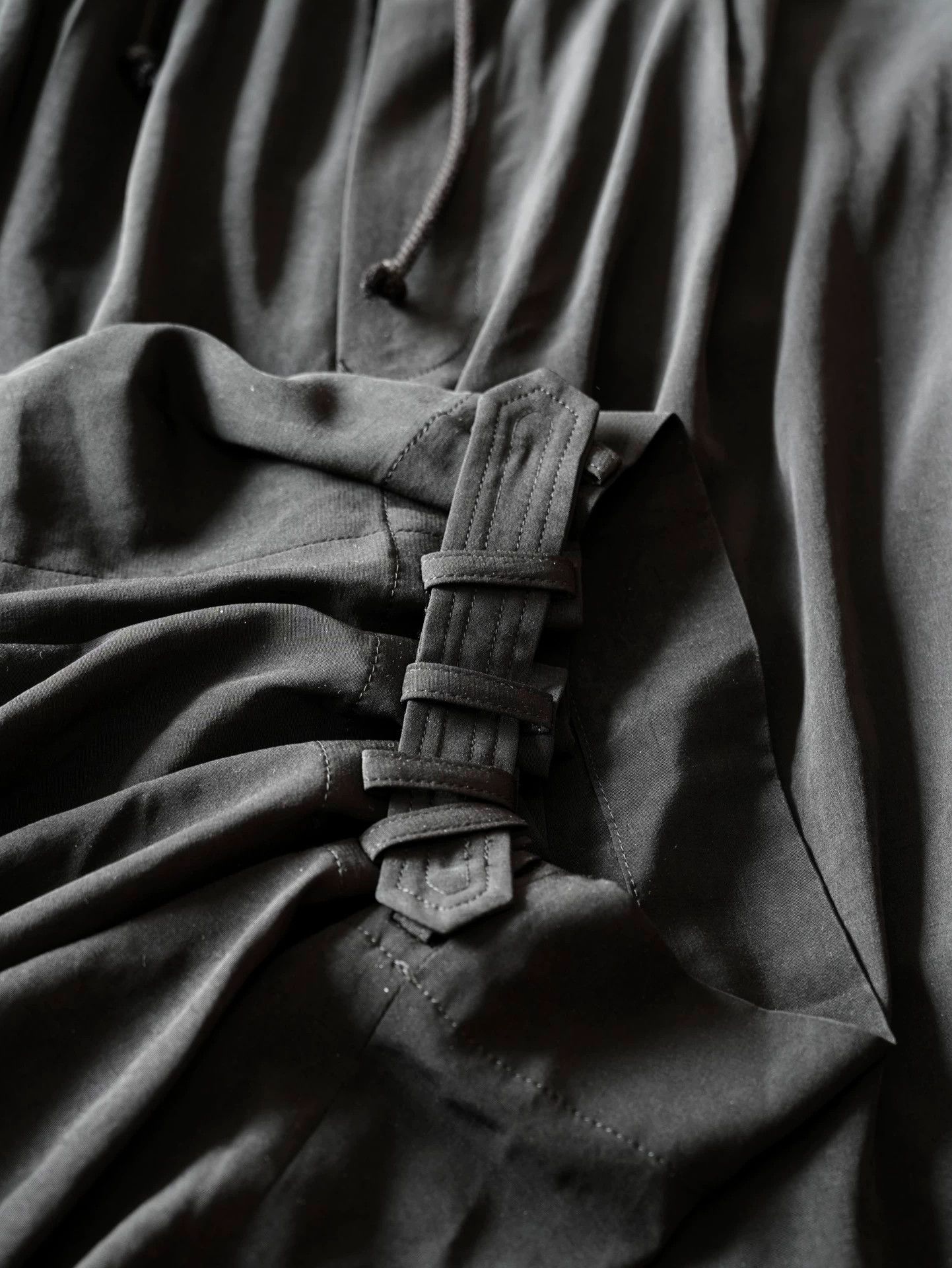 Yohji Yamamoto Yohji Yamamoto 22SS Triacetate Skirt Cuff Buttons Size US 34 / EU 50 - 5 Thumbnail