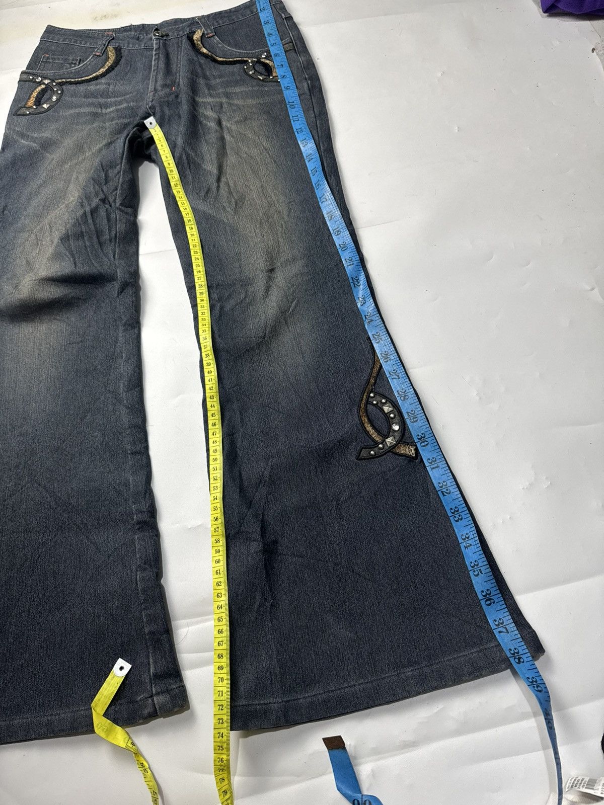 If Six Was Nine Flare Japanese Denim Casa Jeans Styled Size US 29 - 5 Thumbnail