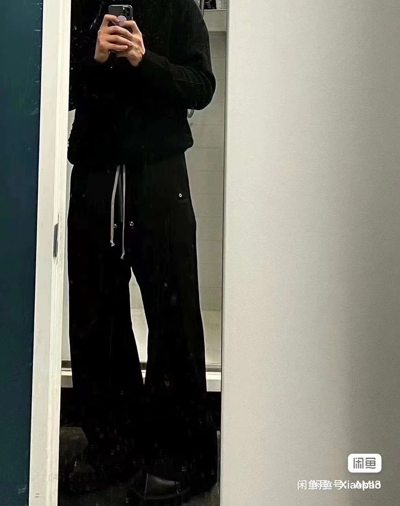 Rick Owens Rick Owens Black slacks pants Size US 40 / EU 56 - 9 Thumbnail