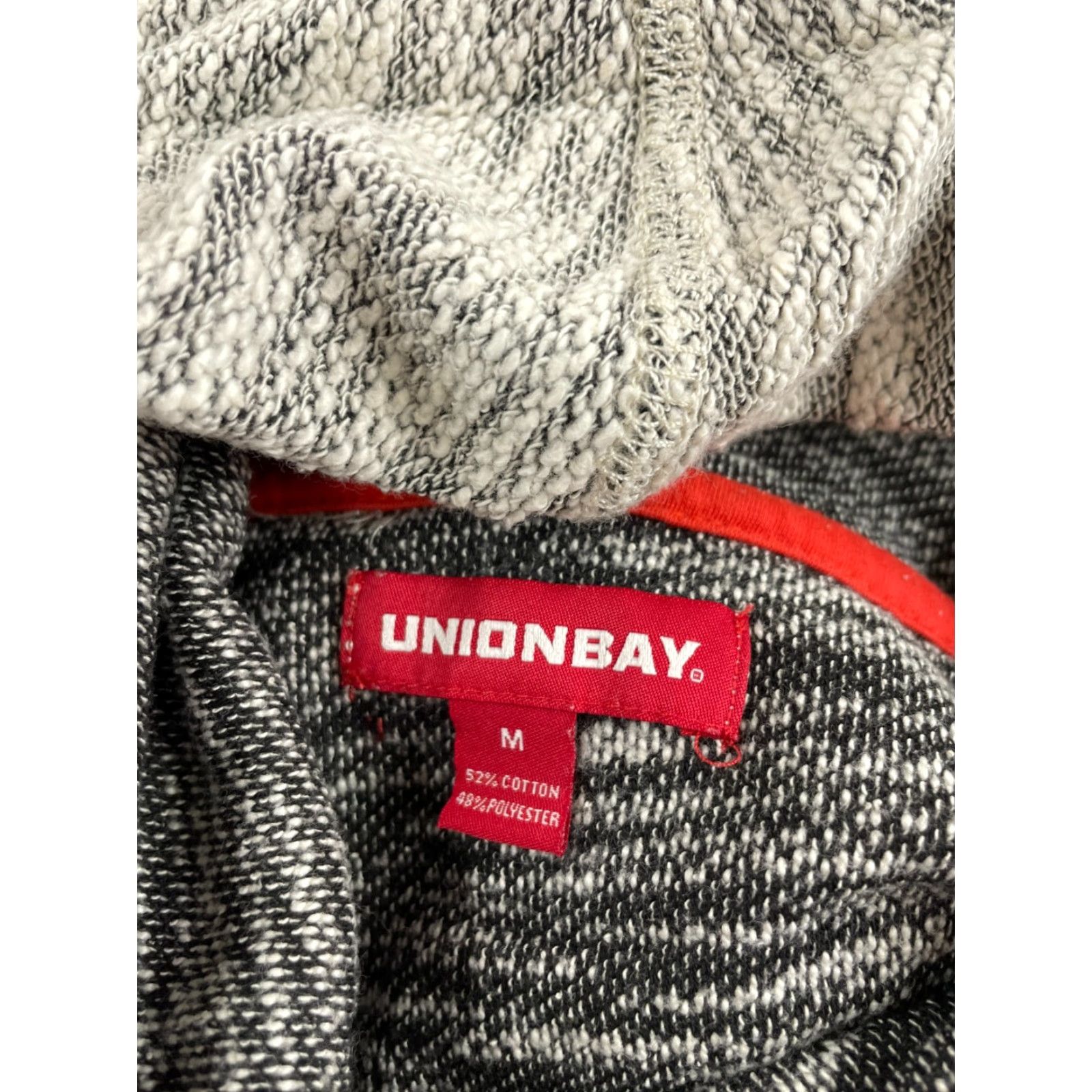 Vintage UNIONBAY Women's Size Medium Cream Gray Missing Hood String Sweater Size M / US 6-8 / IT 42-44 - 7 Thumbnail