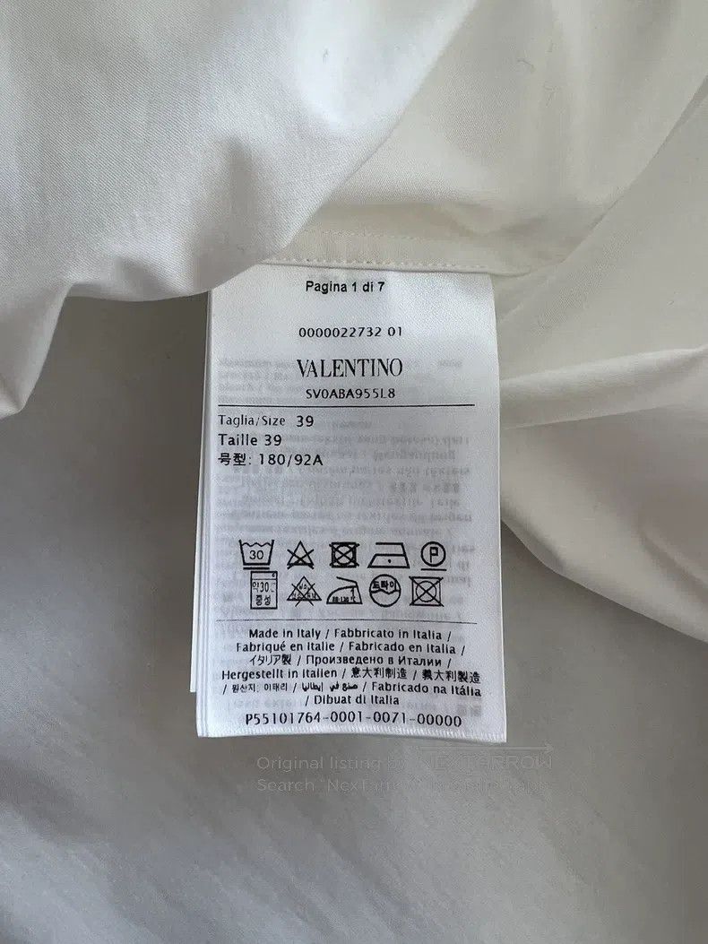 Valentino Valentino White shirt Size US S / EU 44-46 / 1 - 5 Thumbnail