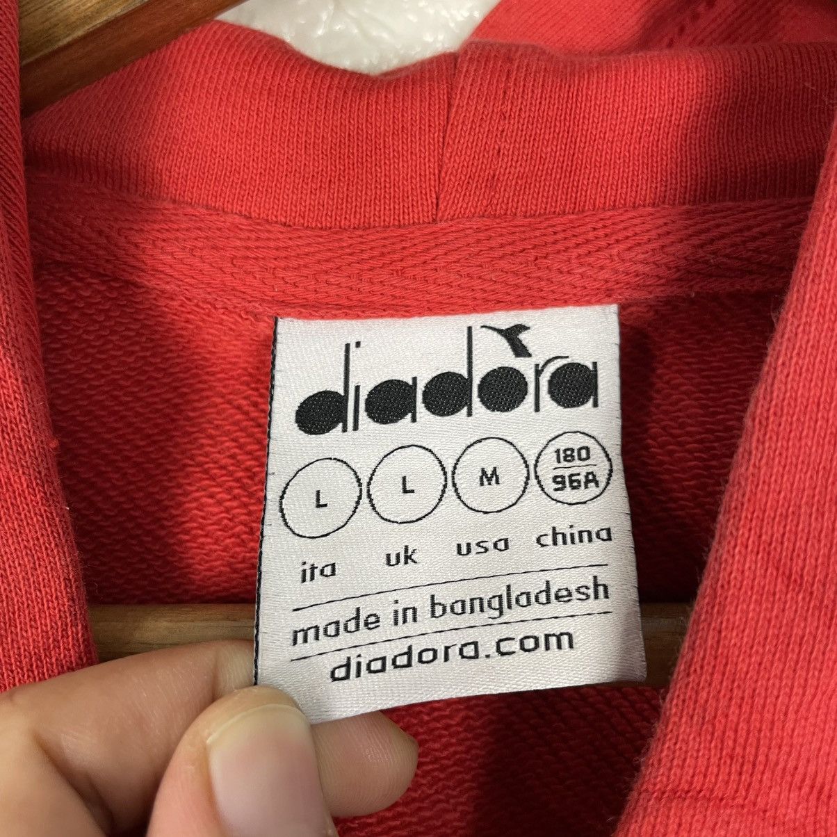 Diadora Diadora Red Pullover Hoodie Size US M / EU 48-50 / 2 - 15 Thumbnail