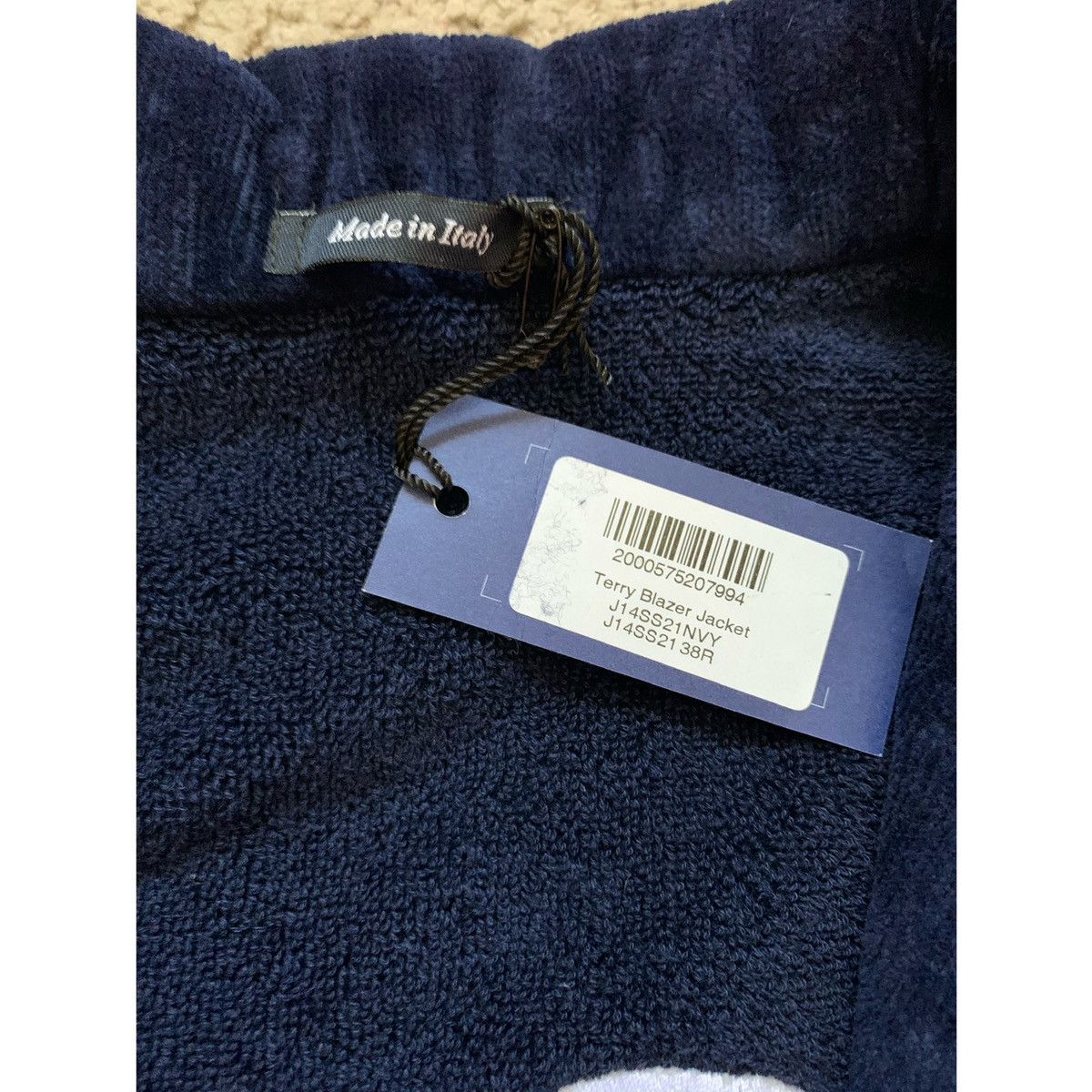 Noah NOAH➕LOGO TERRY BLAZER JACKET Size 38R - 14 Thumbnail