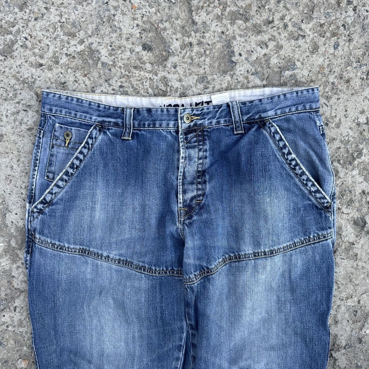 If Six Was Nine Vintage Japanese Style Double Knee Jeasn Size 38 Y2K 00s Size US 38 / EU 54 - 3 Thumbnail