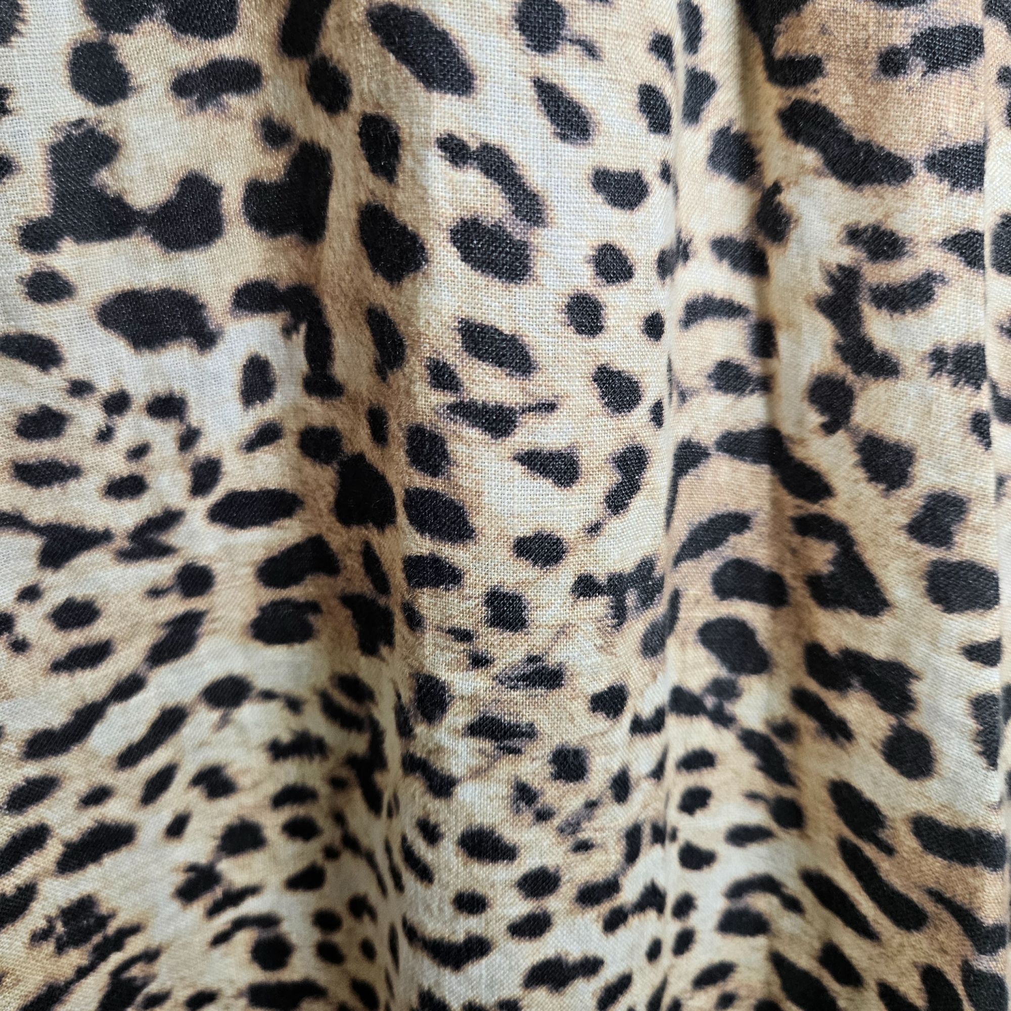 Johnny Was Johnny Was Linen Woman Leopard Floral Mini Dress 1X Boho Lux Size XL / US 12-14 / IT 48-50 - 8 Thumbnail
