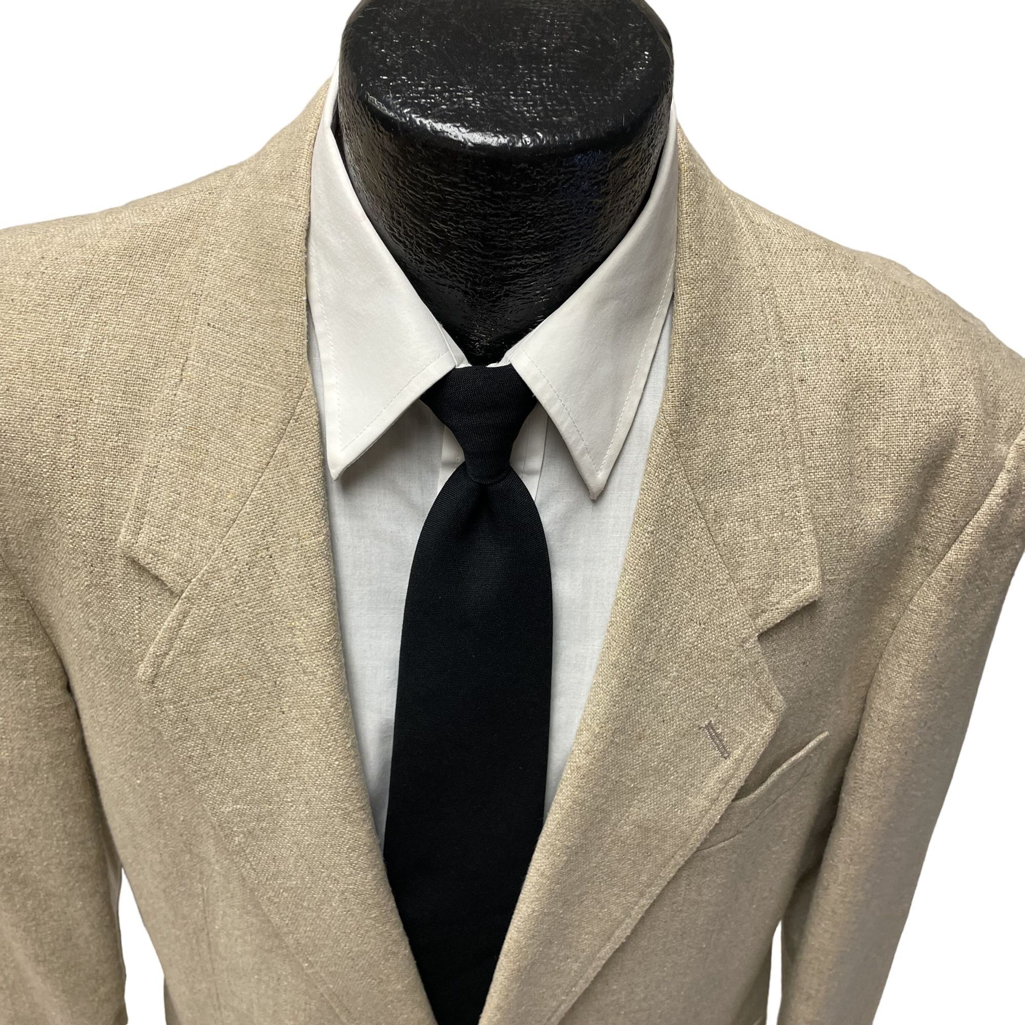 Jordache Vtg Jordache BEIGE TROPICAL Sport Coat NATURAL Jacket Size 40L - 2 Thumbnail