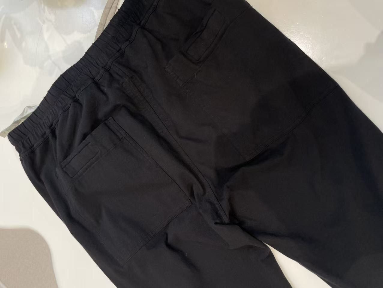 Rick Owens Drkshdw RICK OWENS DRKSHDW Berlin Dust Drawstring Black Pants RN Size US 29 - 5 Thumbnail