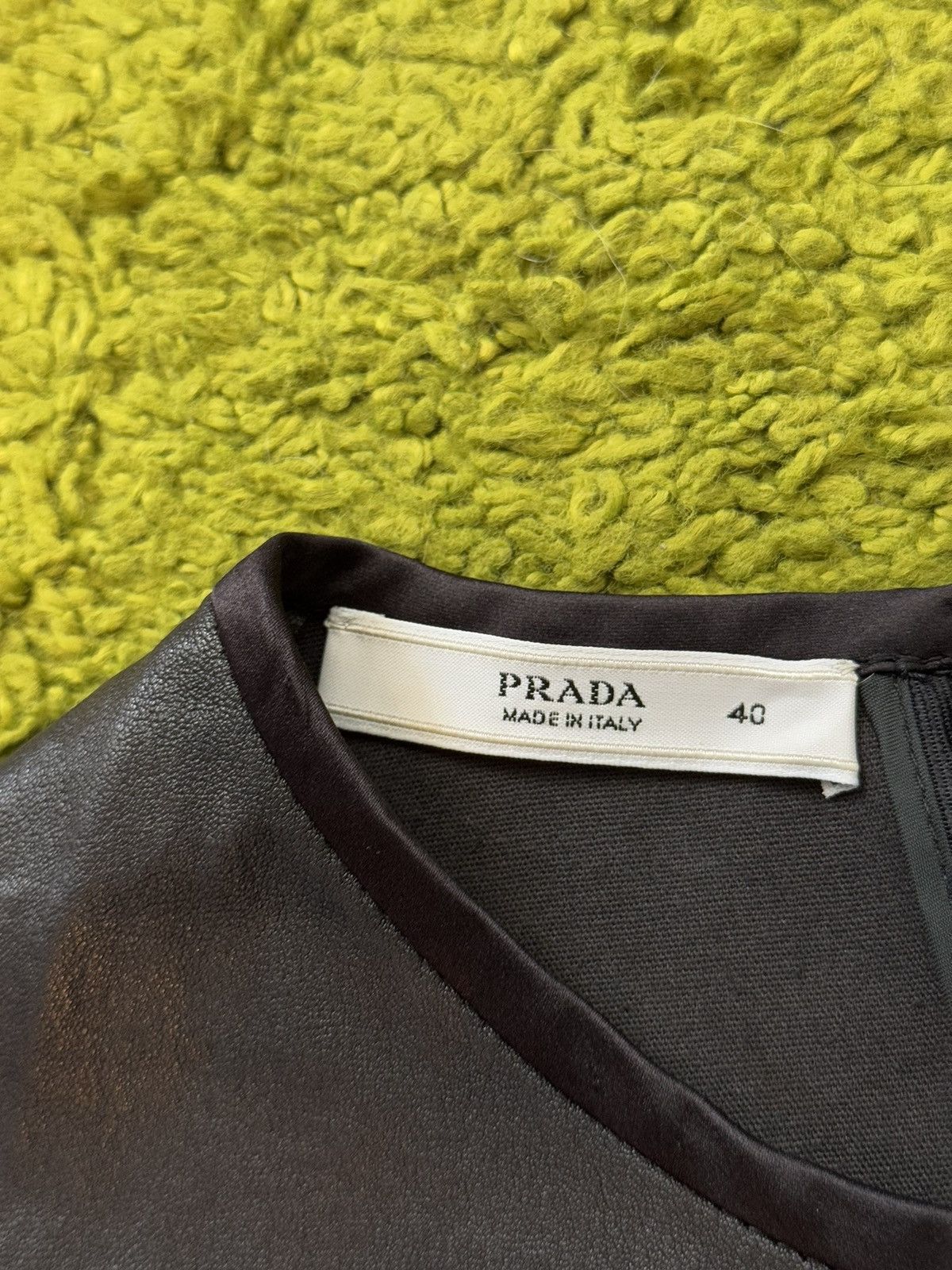Genuine Leather × Prada Prada A/W 2009 archive 100% real leather dress Size S / US 4 / IT 40 - 4 Thumbnail