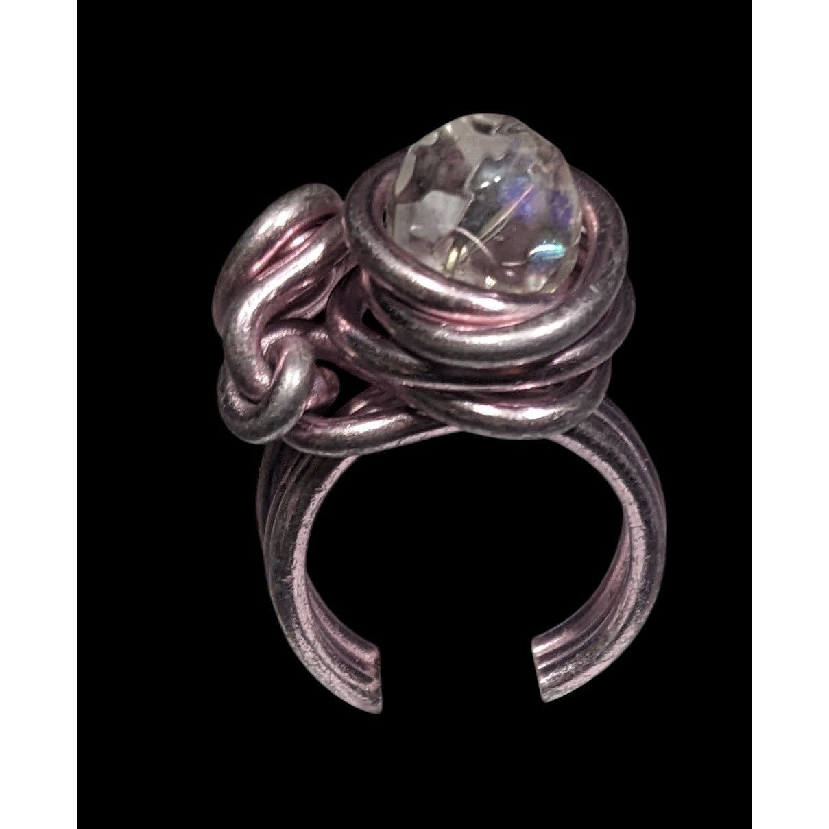 Other Handmade Abstract Pastel Pink Finished Aluminum Wire Wrapped Size ONE SIZE - 5 Thumbnail
