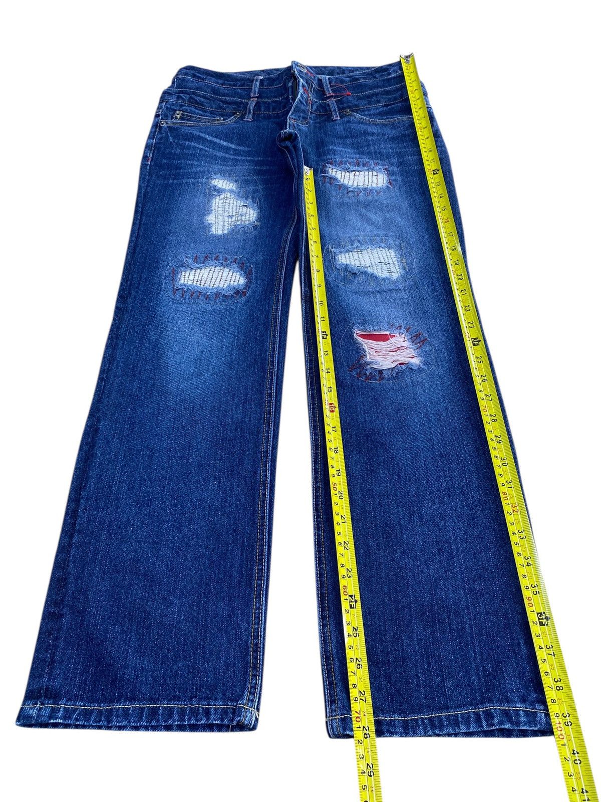 Japanese Brand Japanese Brand Whiskers Faded Wash Style Ripped Jeans Size US 32 / EU 48 - 7 Thumbnail