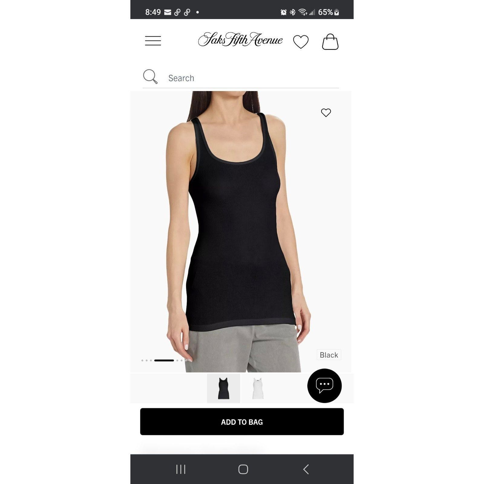 ATM Anthony Thomas Melillo ATM Boy Rib Knit Semi-Sheer Boy Tanks Modal Tissue Weight Bl Size S / US 4 / IT 40 - 2 Thumbnail