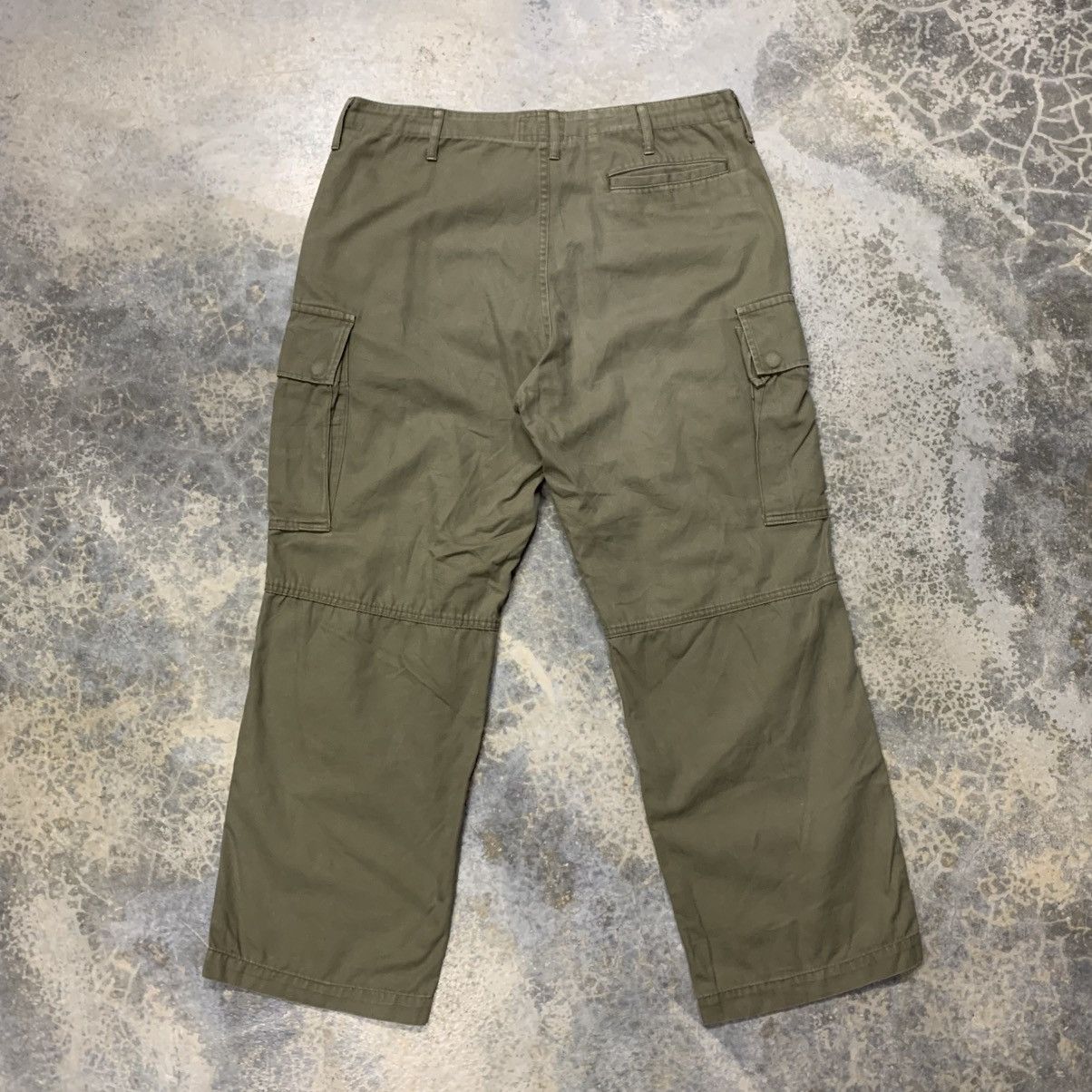 Japanese Brand × Vintage Vtg Blueway Clothing Uniform cargo double knee pants Size US 33 - 2 Thumbnail