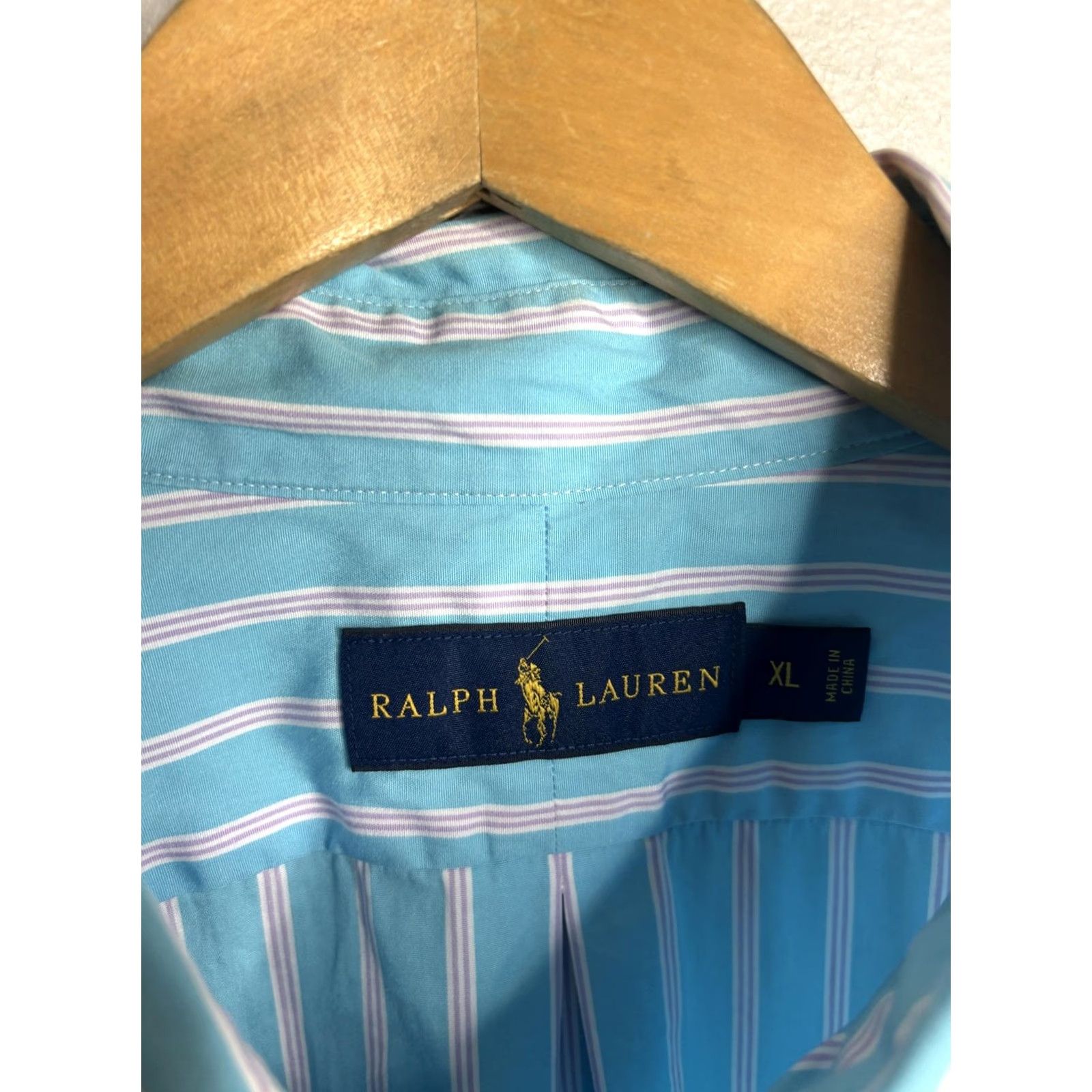 Ralph Lauren Ralph Lauren Shirt Mens XL Blue White Pink Stripe Button Down Long Sleeve Pony Size US XL / EU 56 / 4 - 4 Thumbnail