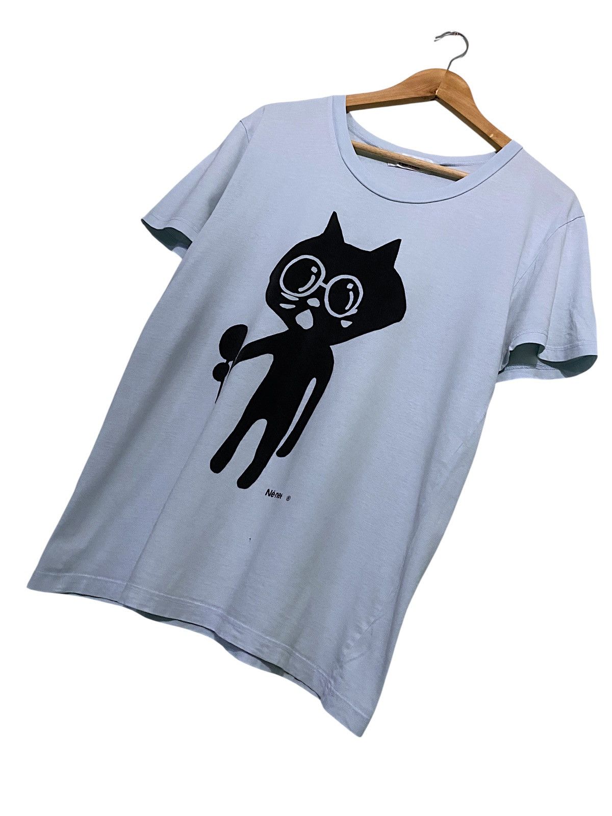 Ne-Net Ne-net Singing Cat Issey Miyake Tshirt Size US M / EU 48-50 / 2 - 2 Thumbnail