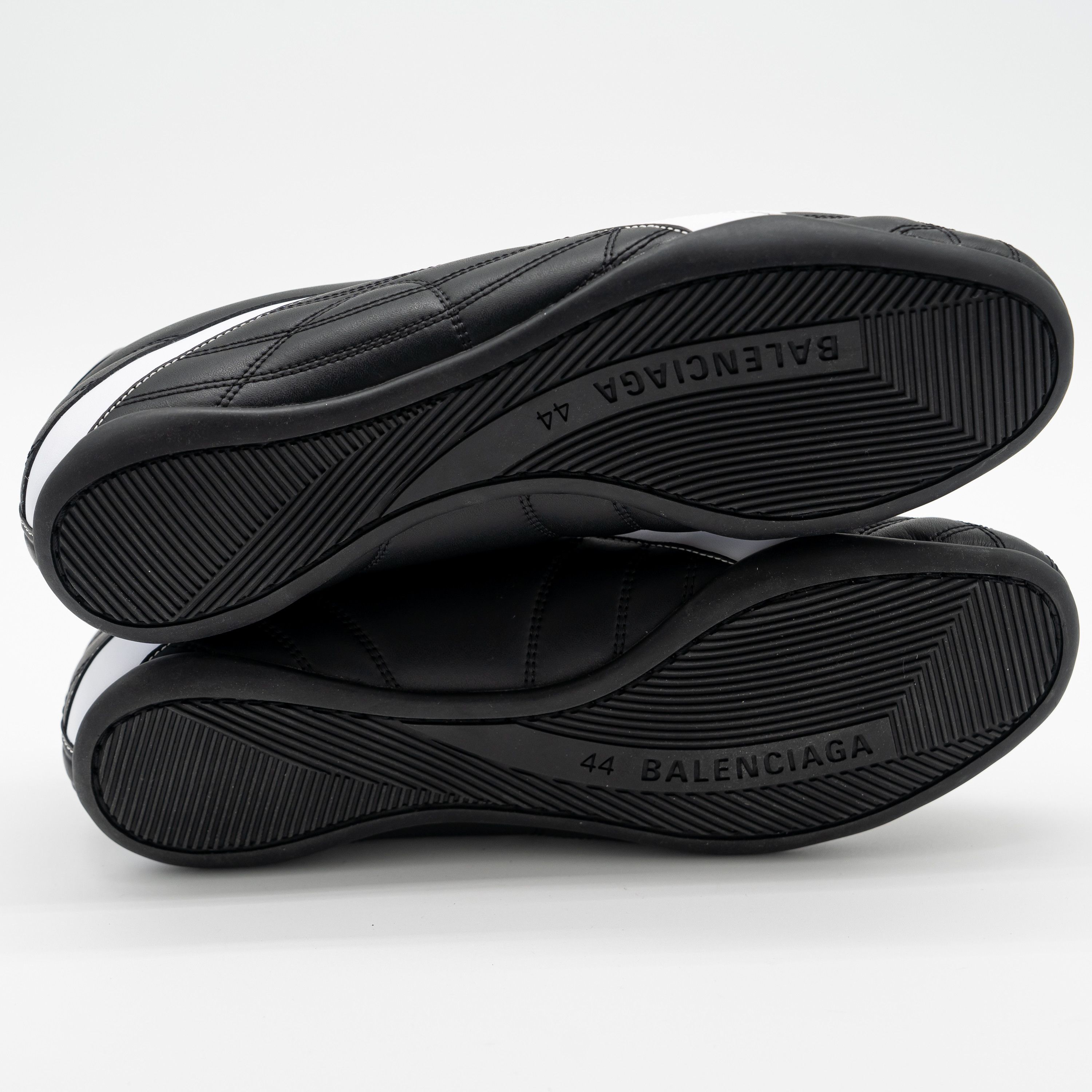 Balenciaga 44 - Balenciaga Zen Sneakers Black White Leather Size US 11 / EU 44 - 9 Thumbnail