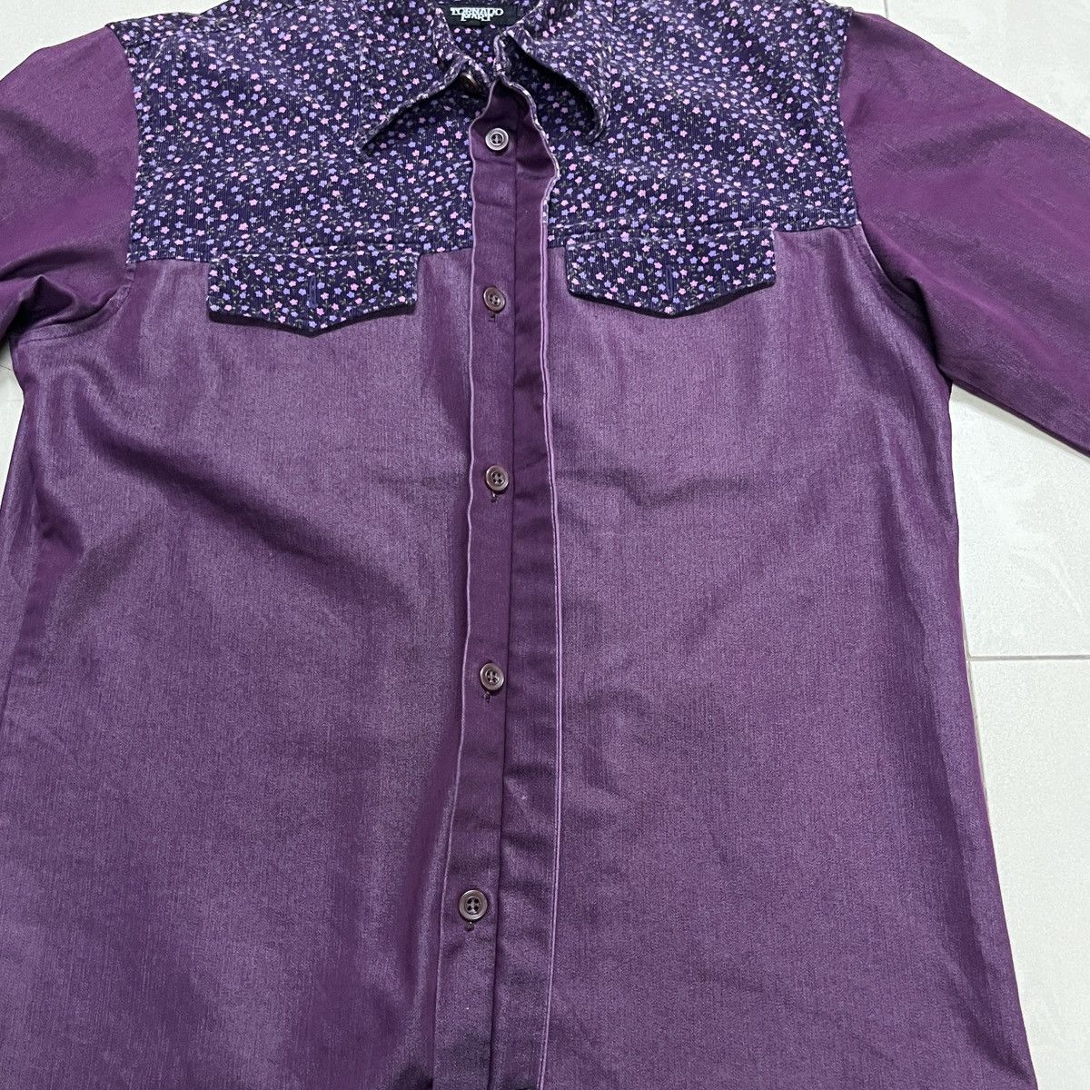 If Six Was Nine × PPFM × Tornado Mart Tornado Mart Half Floral Button Up Shirt Size US M / EU 48-50 / 2 - 6 Thumbnail