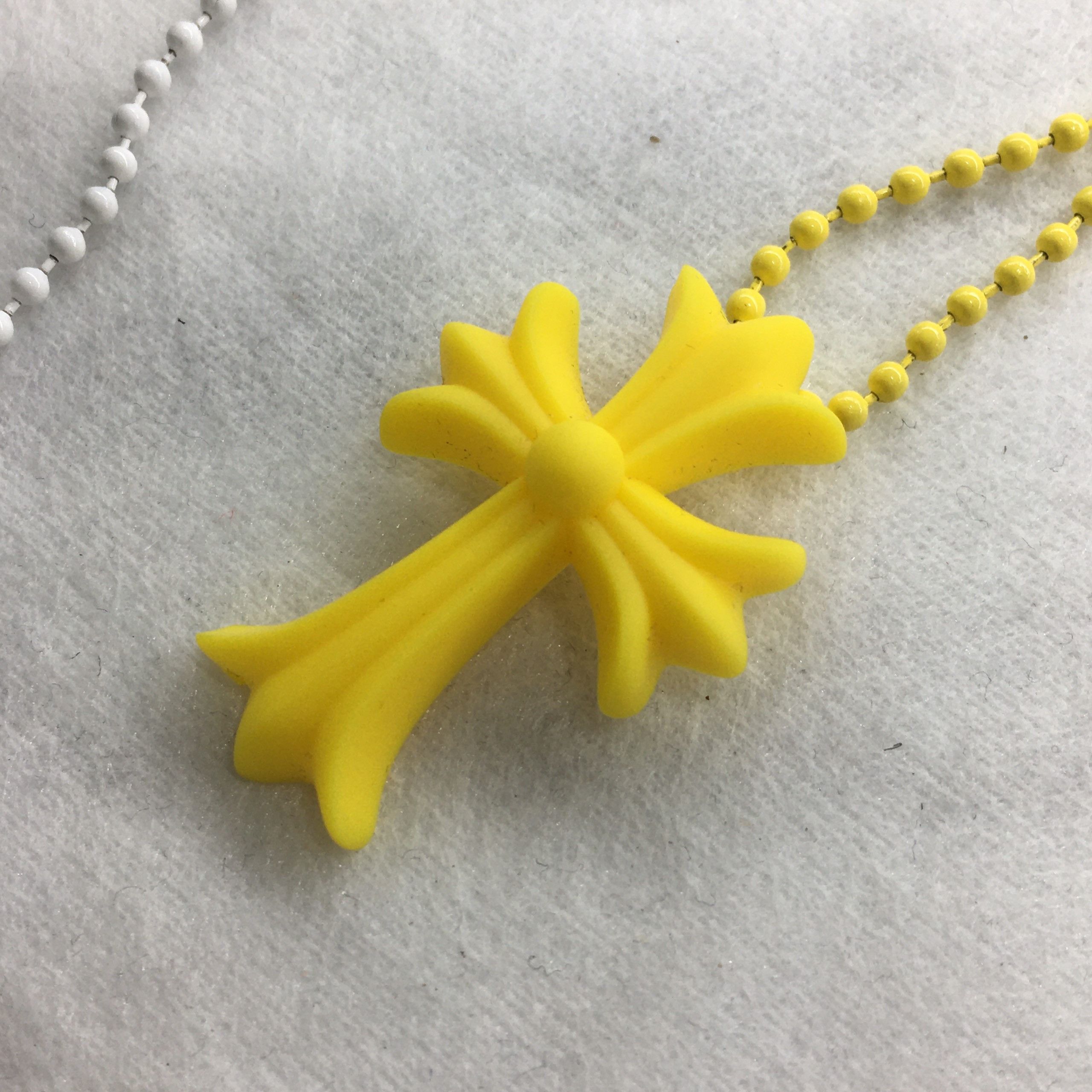 Chrome Hearts Chrome Hearts Silicrome Cross Necklace Yellow