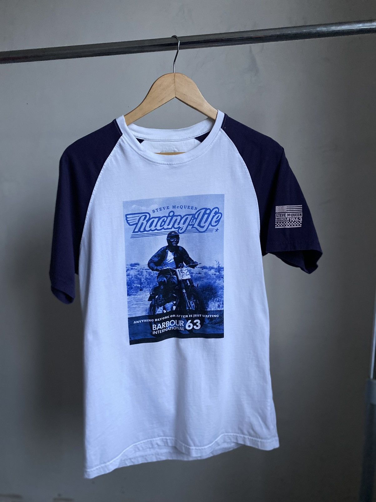 Barbour Barbour International Steve McQueen Triumph Racing tees 1963 Size US L / EU 52-54 / 3 - 3 Thumbnail