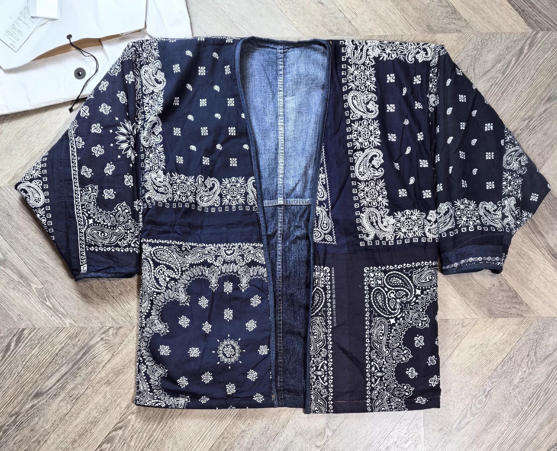 Visvim VISVIM WMV 19SS KIMONO COAT 2-Tone Camo Denim Patchwork 2 Size US M / EU 48-50 / 2 - 1 Thumbnail