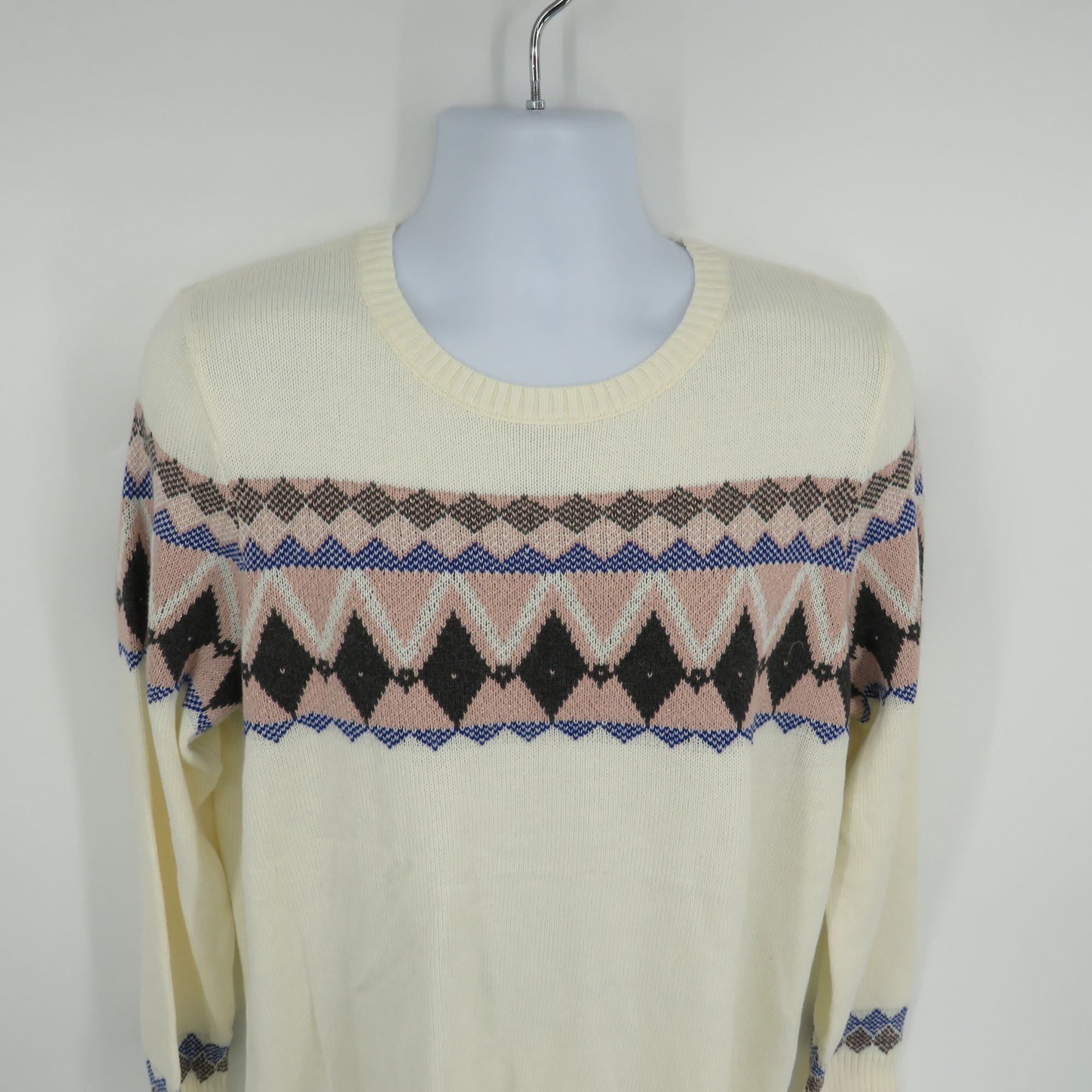 Charter Club Charter Club Women's XL Vanilla Bean Geometric Pattern Sweat Size XL / US 12-14 / IT 48-50 - 3 Thumbnail