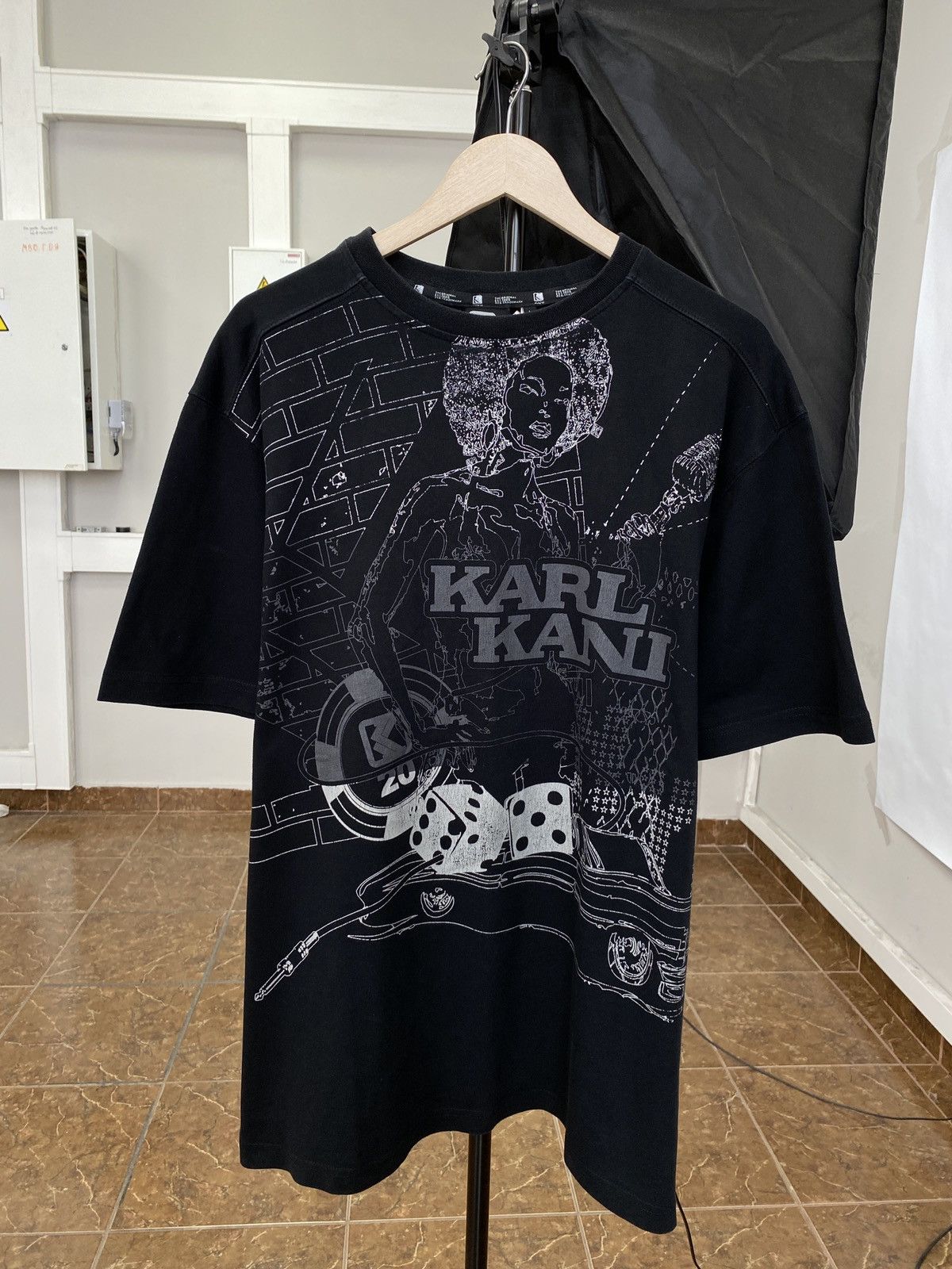 Karl Kani × Vintage 🇺🇸 Vintage 90s Karl Kani Rap Big Logo T-Shirt Y2K Rare Retro Size US L / EU 52-54 / 3 - 1 Thumbnail