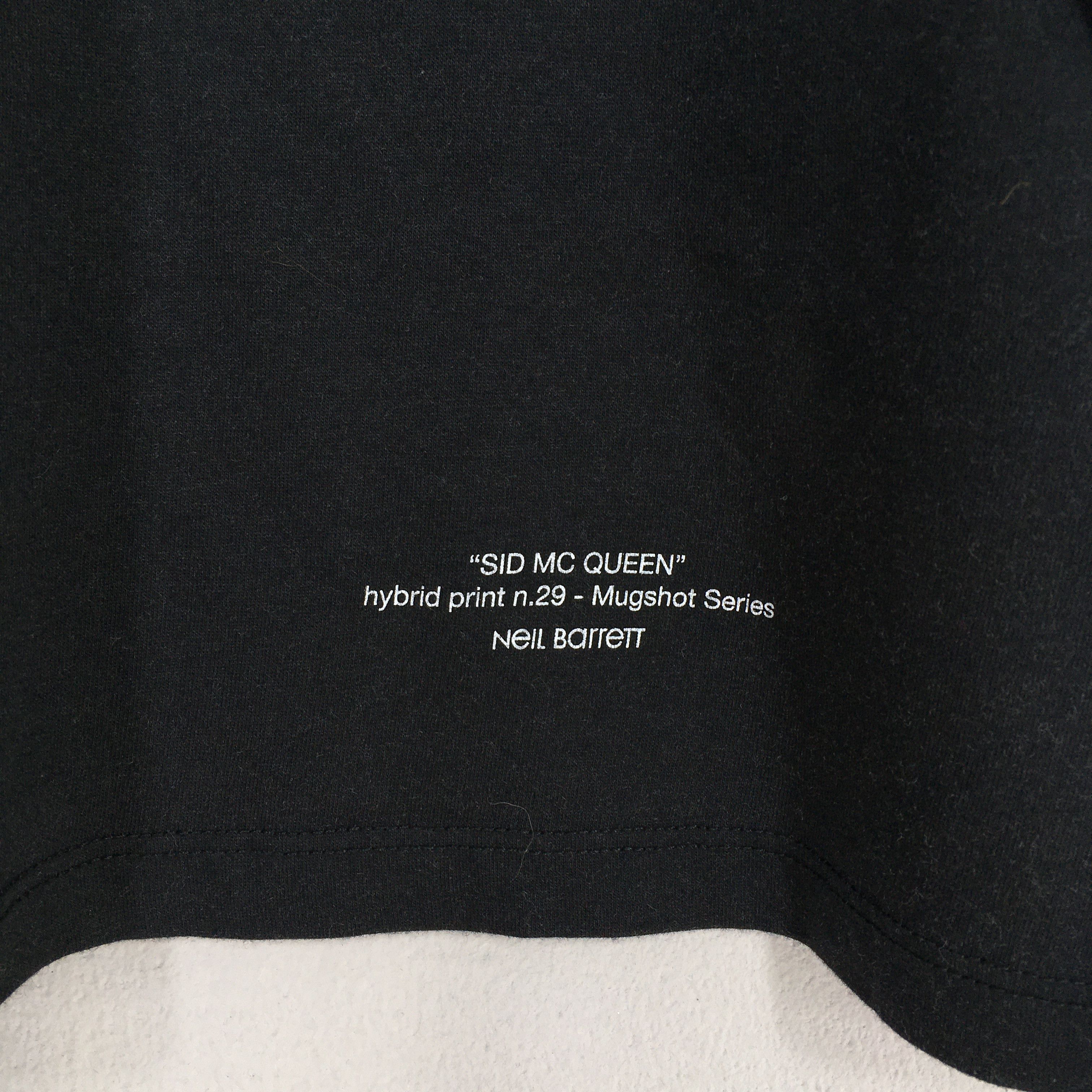 Neil Barrett × Vintage Neil Barrett Sid McQueen Hybrid Mugshot T shirt Medium Size US M / EU 48-50 / 2 - 7 Thumbnail