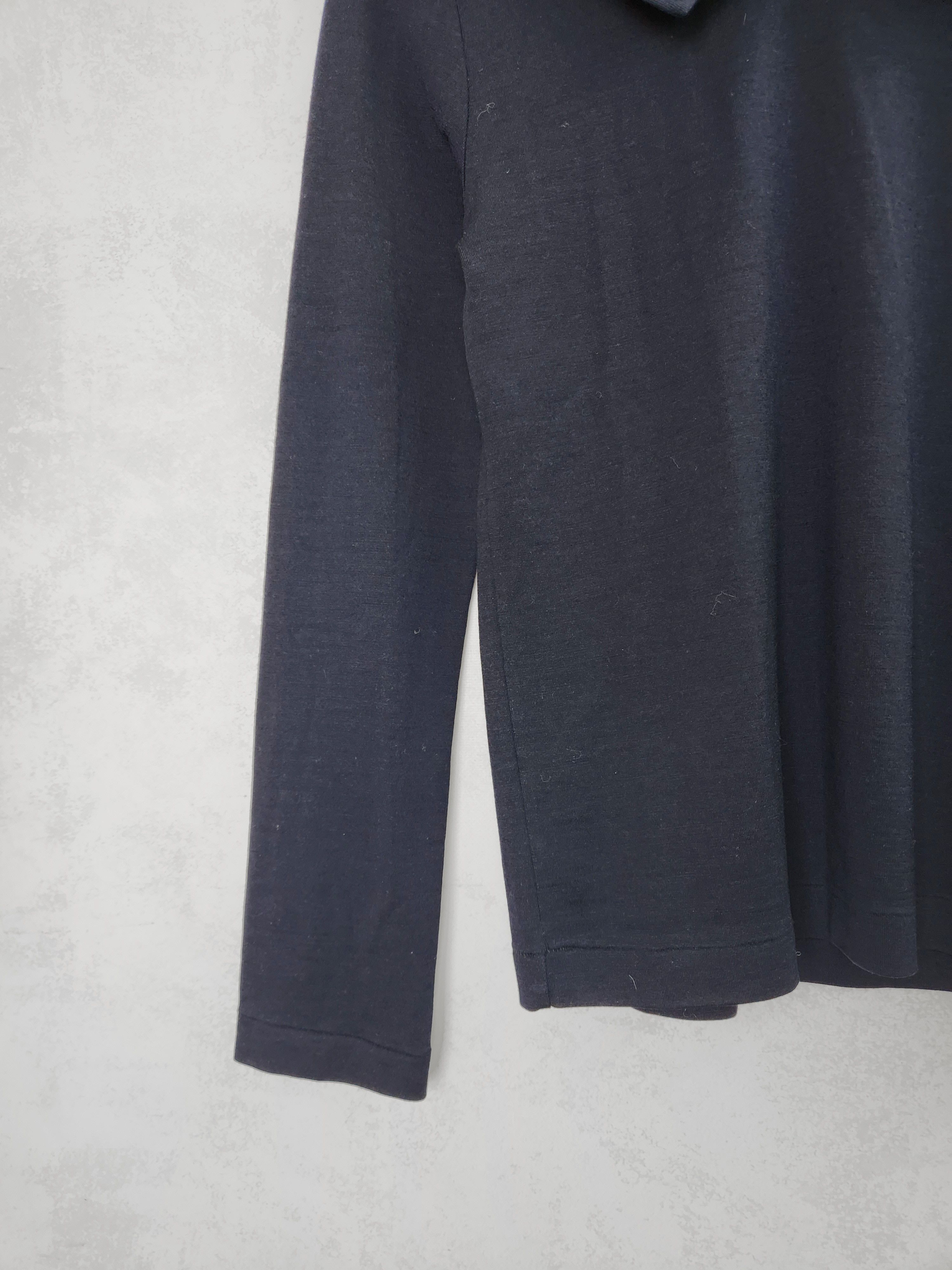 Comme des Garcons Comme Des Garcons wool navy collared long sleeve jumper Size XS / US 0-2 / IT 36-38 - 4 Thumbnail