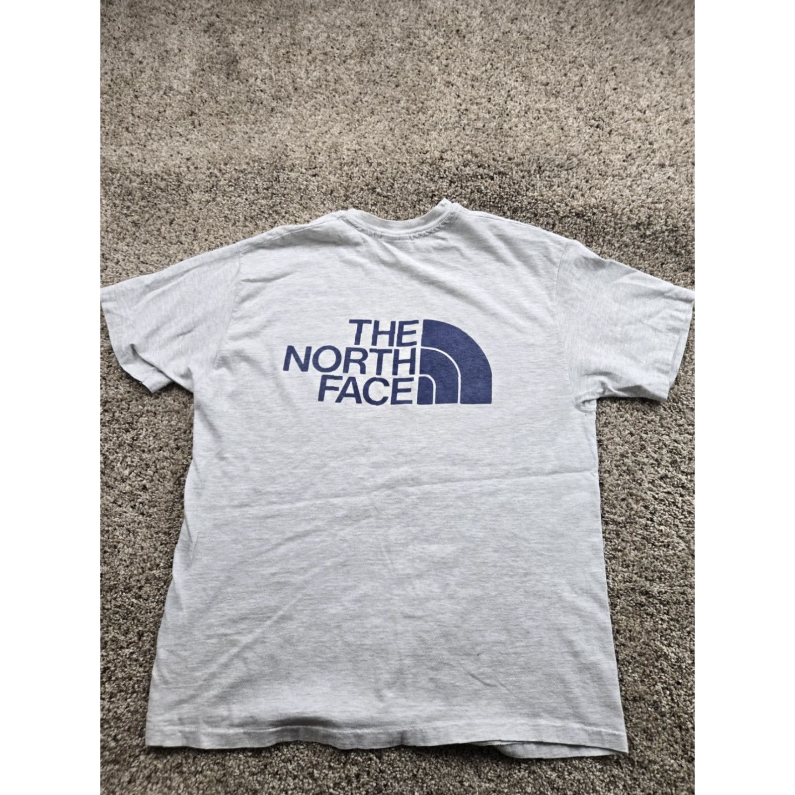 The North Face VINTAGE The North Face T Shirt Mens Large 90s Logo Crew Neck Cotton Gray Short Sleeve Hanes Tag Half Dome Single Stitch Size US L / EU 52-54 / 3 - 6 Thumbnail