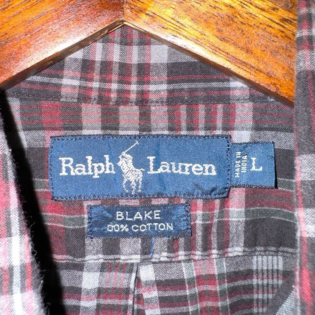Polo Ralph Lauren Polo Ralph Lauren Blake Black Madras S/S Button Down Shirt L Size US L / EU 52-54 / 3 - 2 Thumbnail