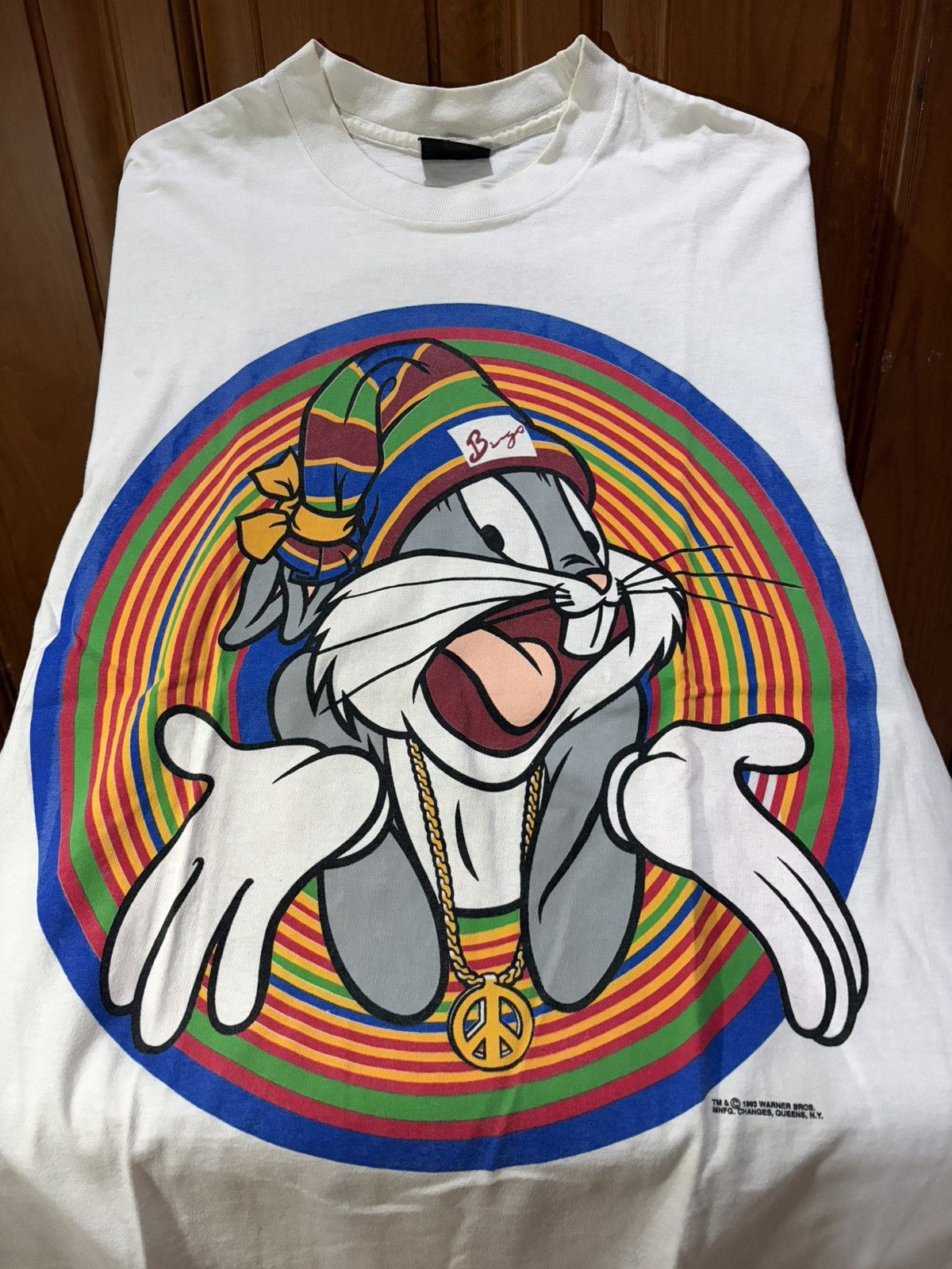 Changes Vintage 1993 Bugs Bunny Hip Hop Tee Size US M / EU 48-50 / 2 - 1 Thumbnail
