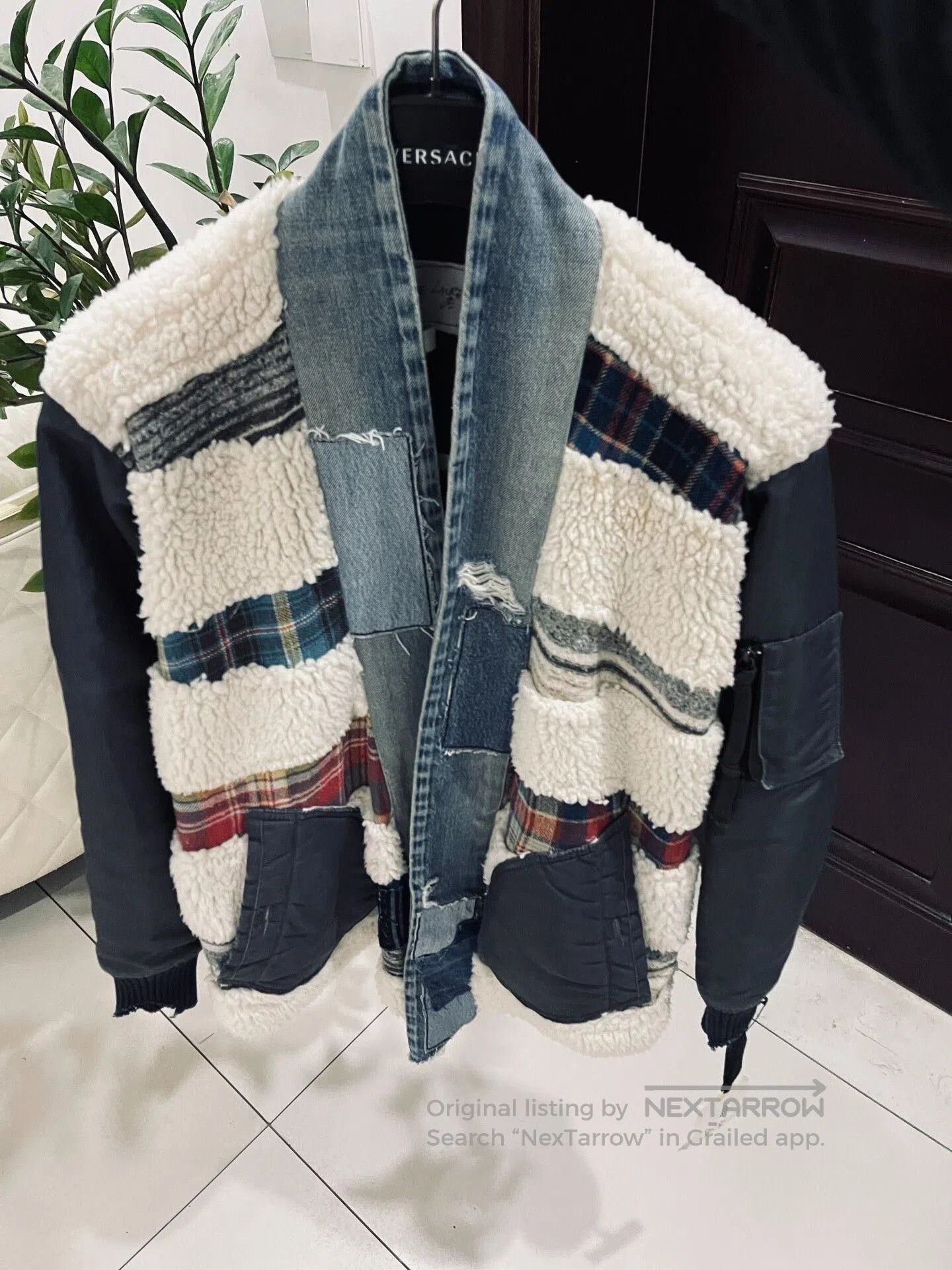 Greg Lauren Greg Lauren Shearling Patchwork Robe. Size US XS / EU 42 / 0 - 1 Thumbnail